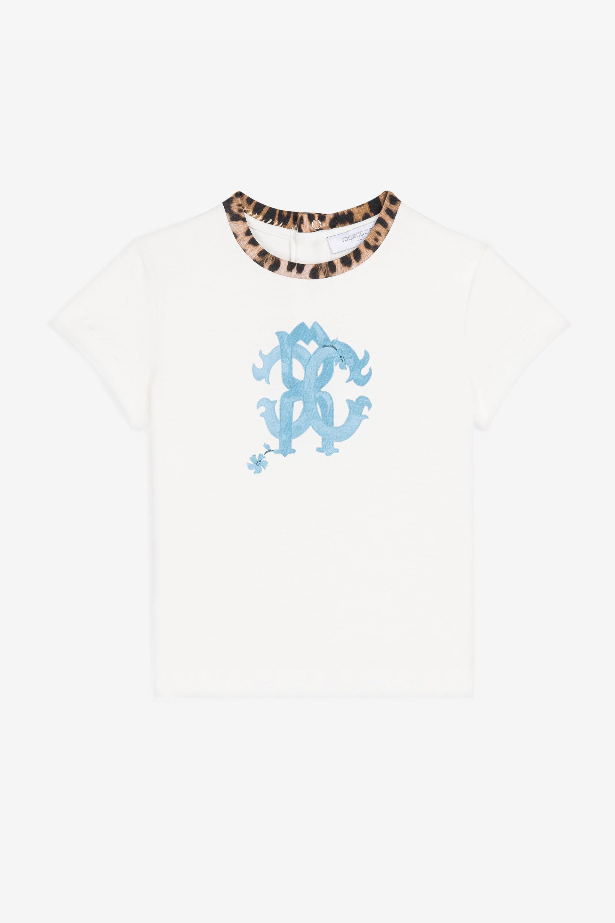 ROBERTO CAVALLI RC MONOGRAM-PRINT COTTON T-SHIRT