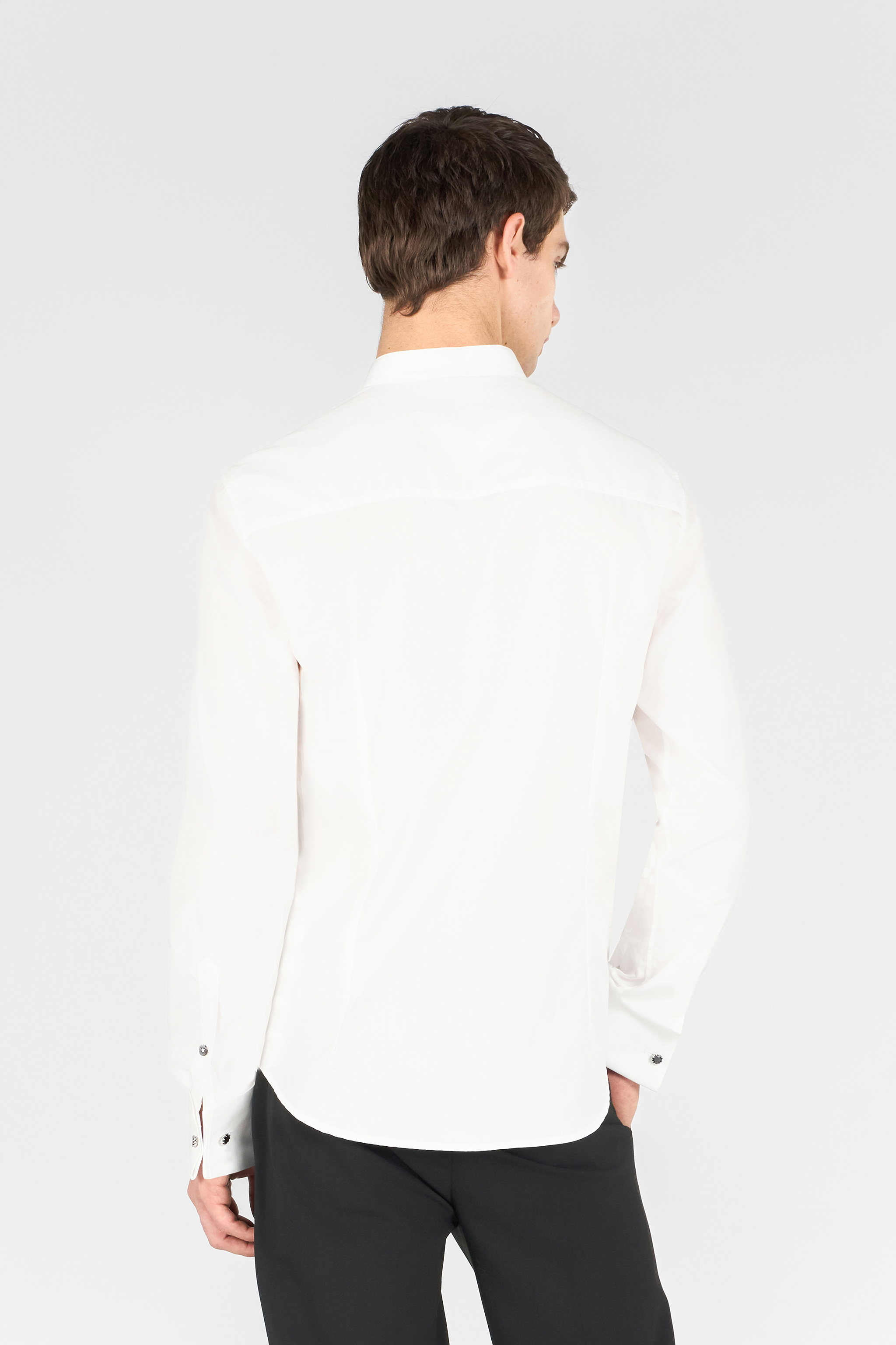 Roberto Cavalli Shirt With Plastron In White