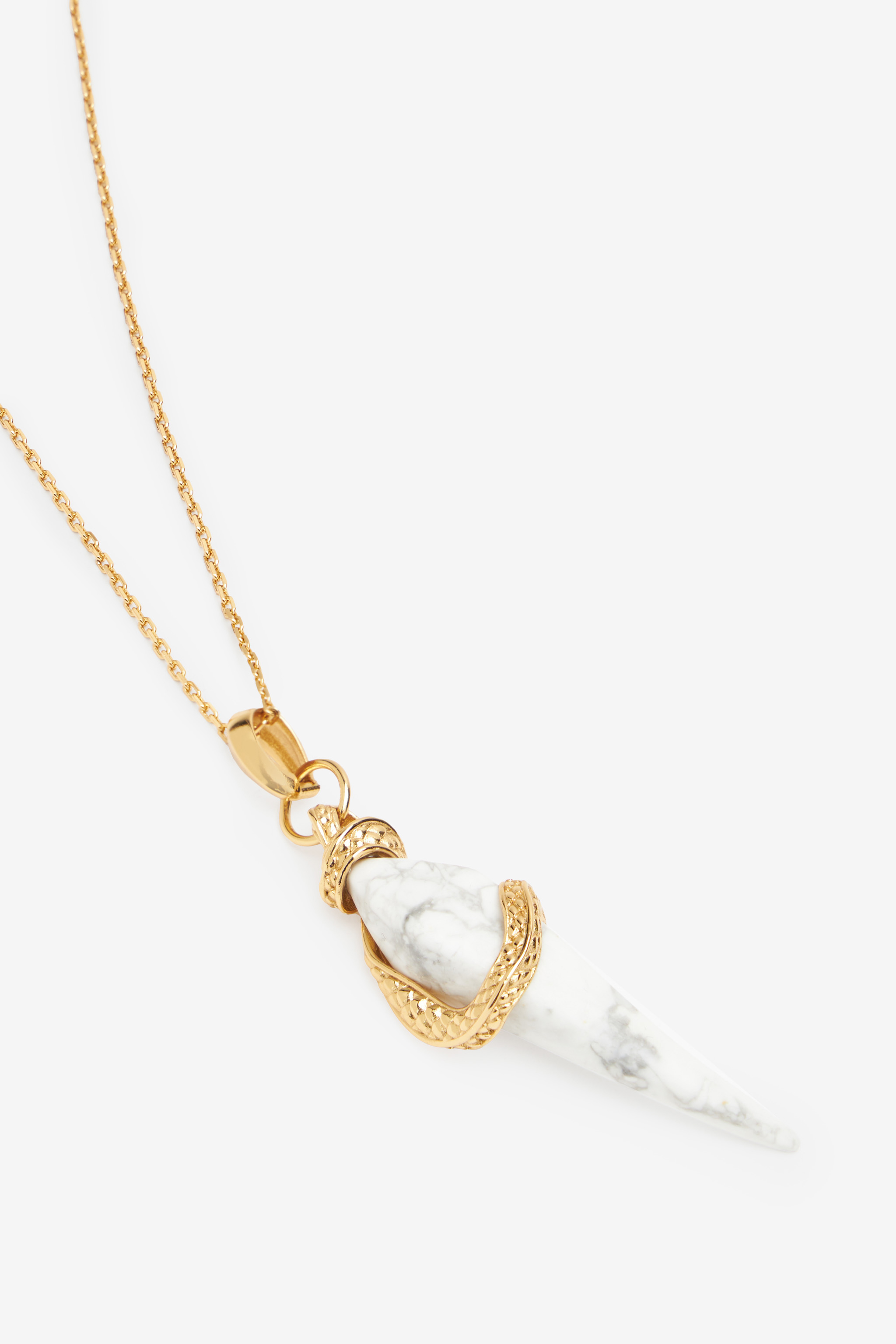 Roberto Cavalli Necklace With Fang Pendant In Gold