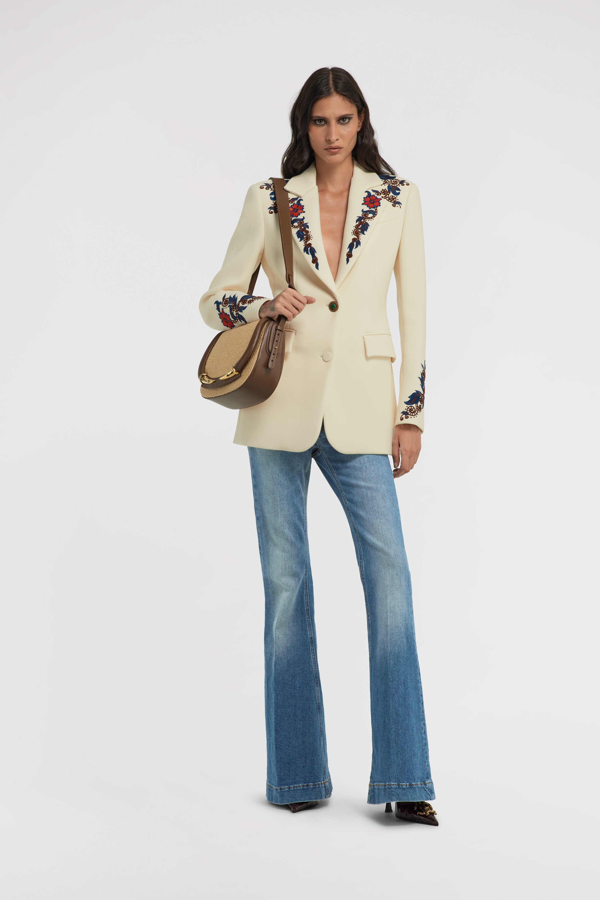 Roberto Cavalli Ausgestellte Jeans Aus Denim In Blue