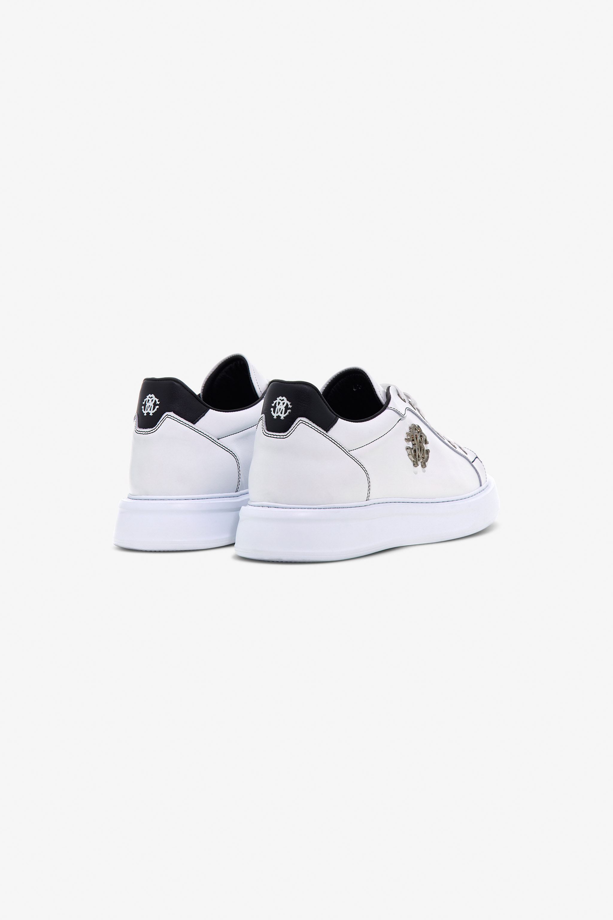 Leather Sneakers with Logo