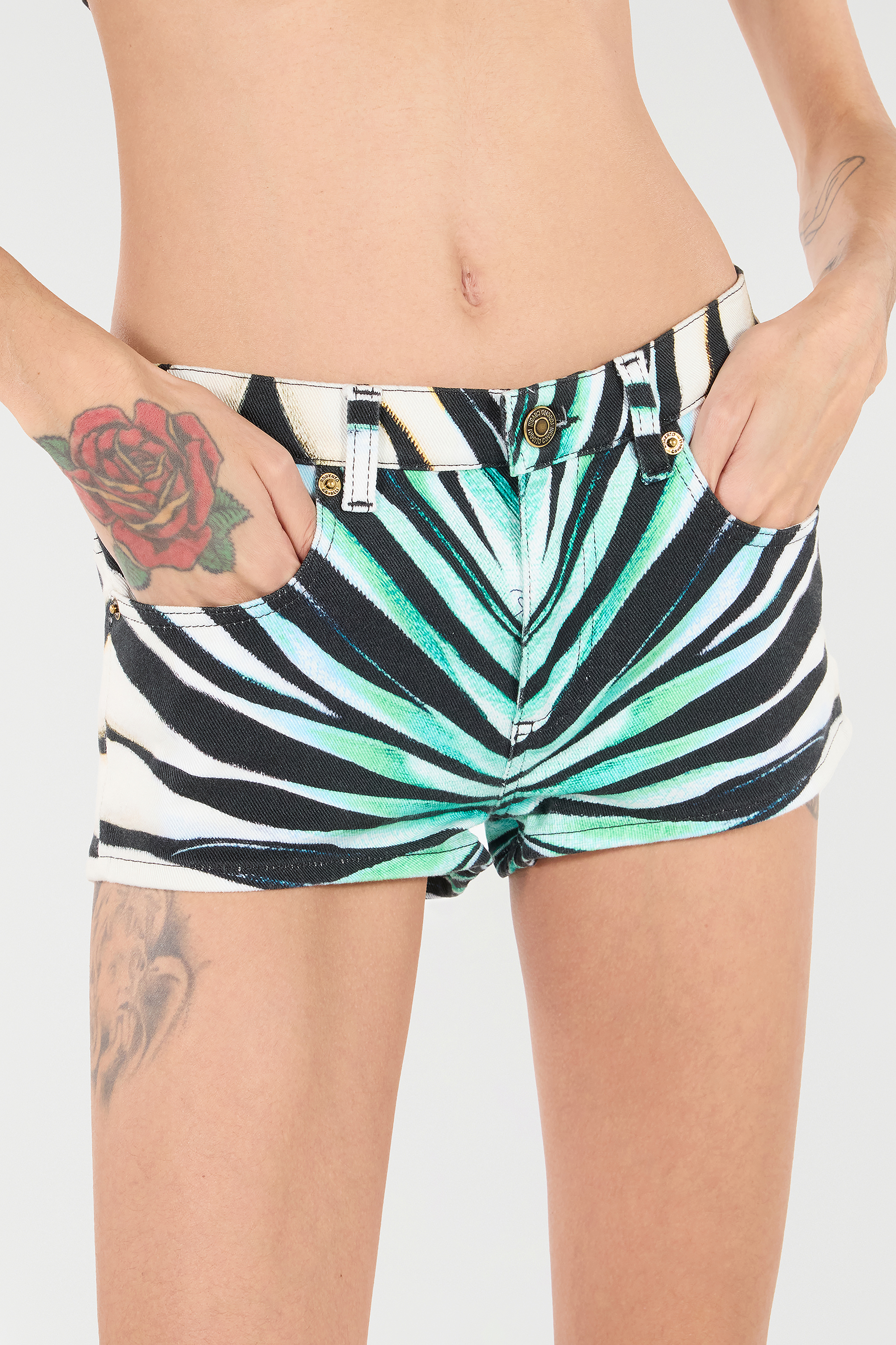 Roberto Cavalli Ray Of Sea Print Shorts