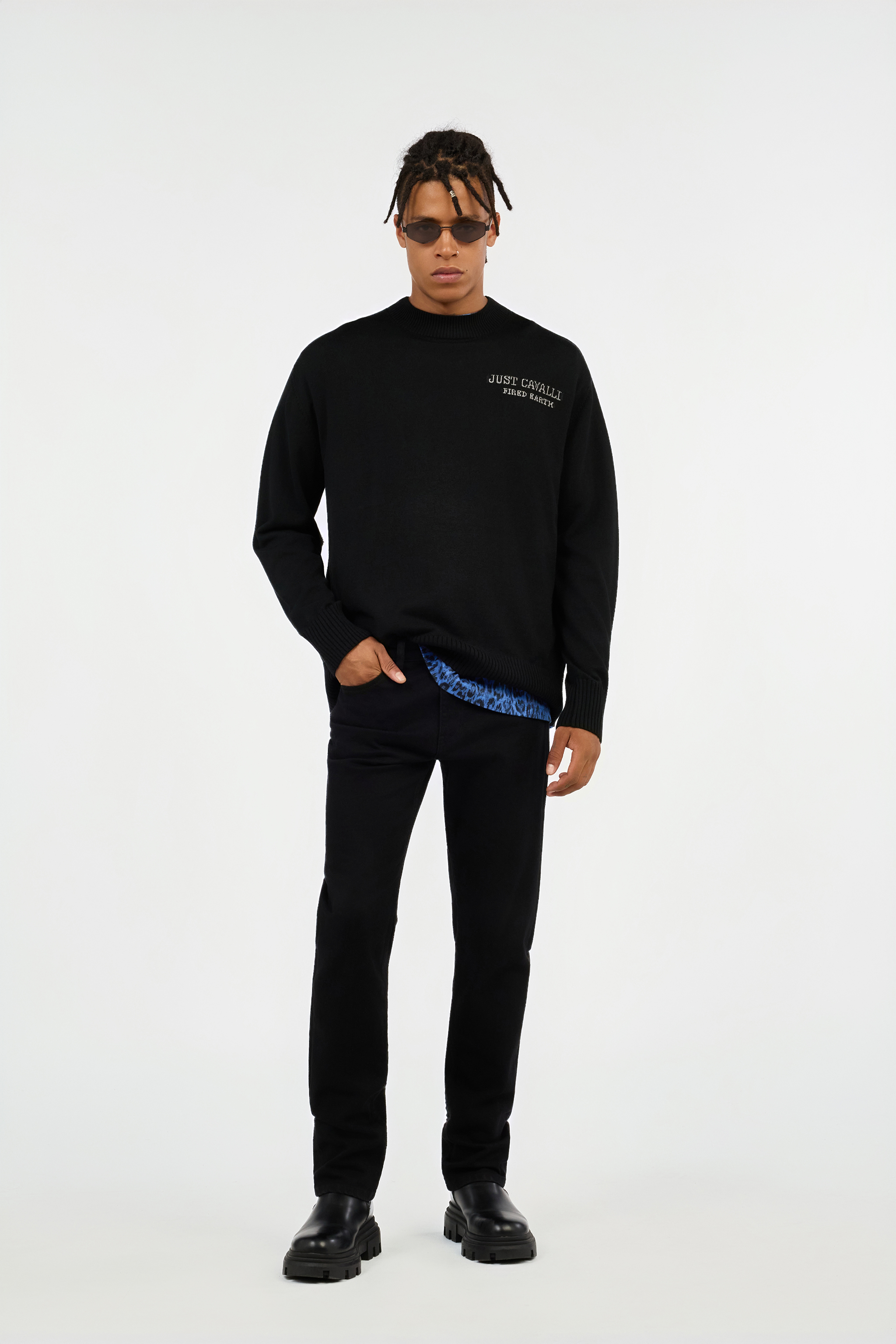 Sweater With Deer Motif