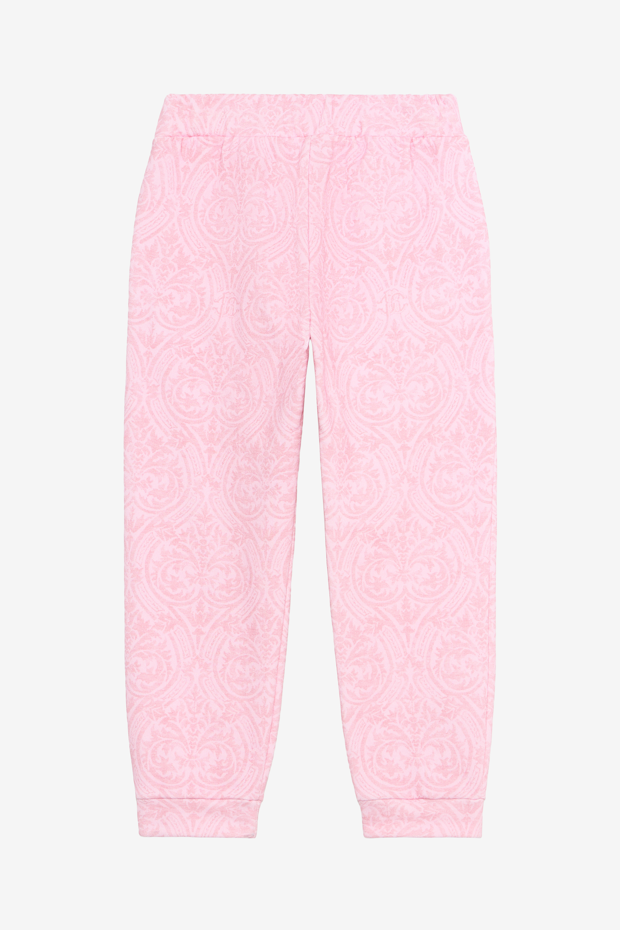 Roberto Cavalli Baby Pink Track Pants With Floral Print In Pink