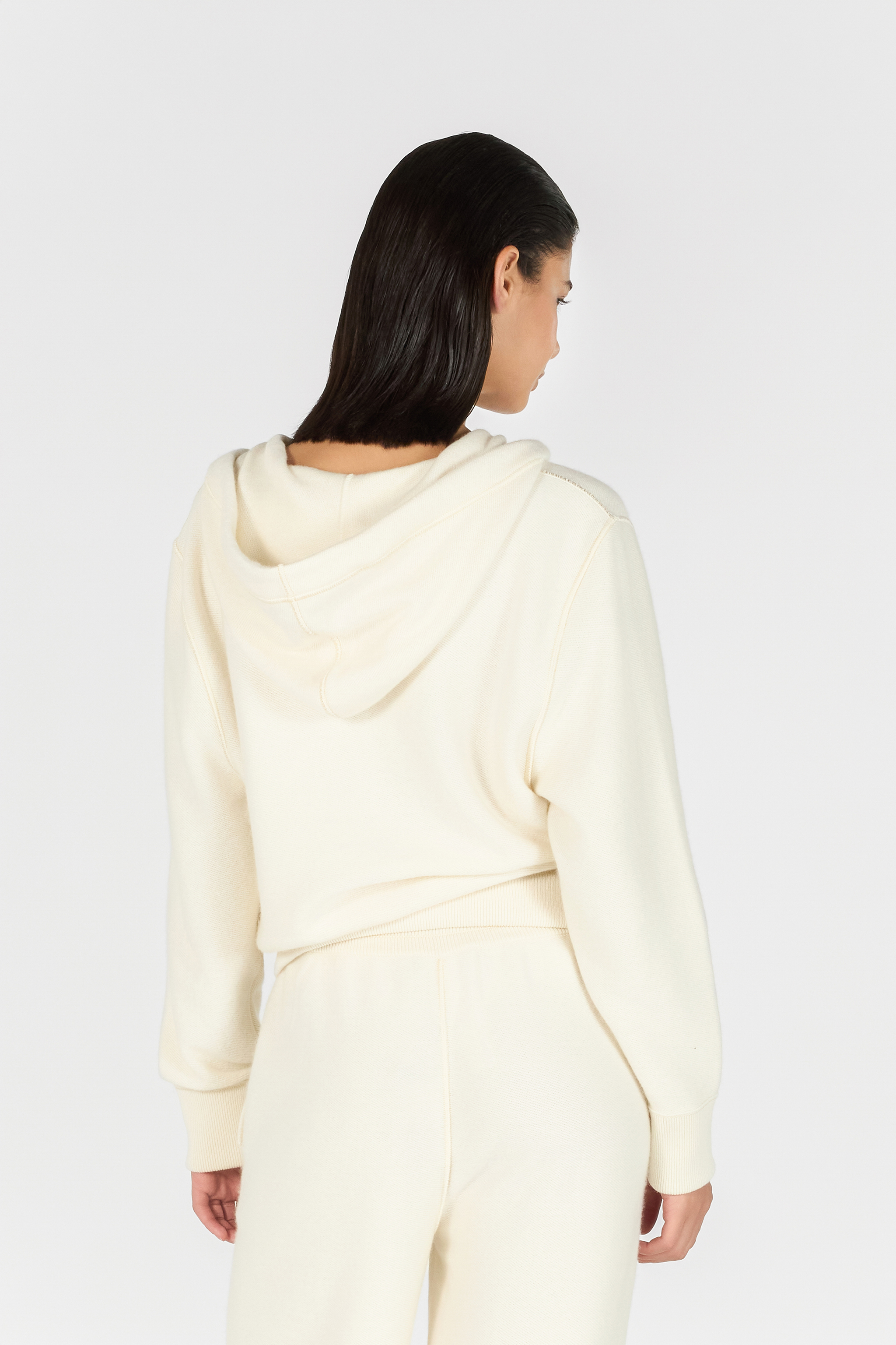 Roberto Cavalli Knitted Zip-up Sweatshirt In Ivory