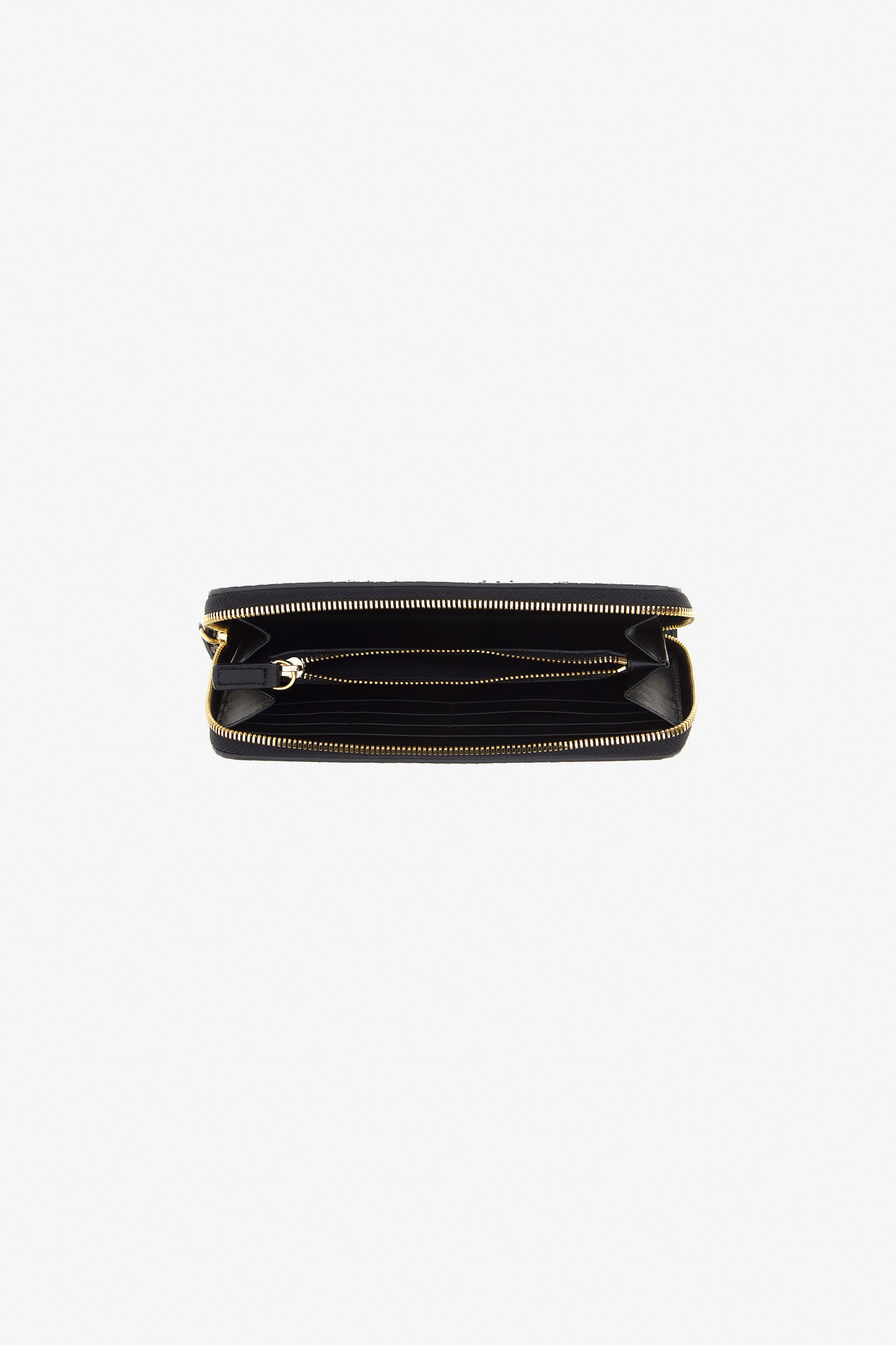 Roberto Cavalli Logo-print Leather Wallet In Black