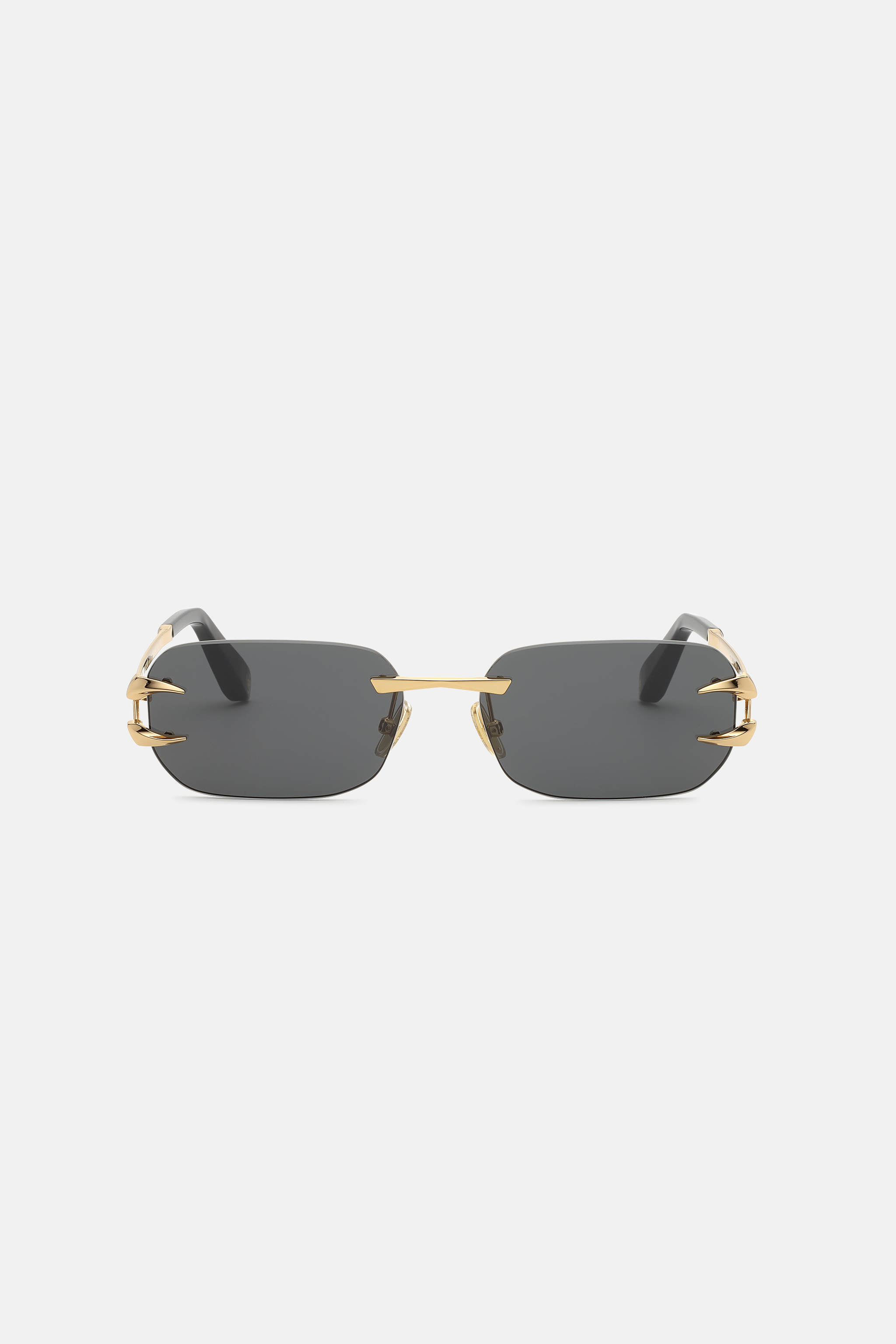 Roberto Cavalli Women's Gold Metal Rimless Sunglasses - Eyewear Shiny Rose Bk