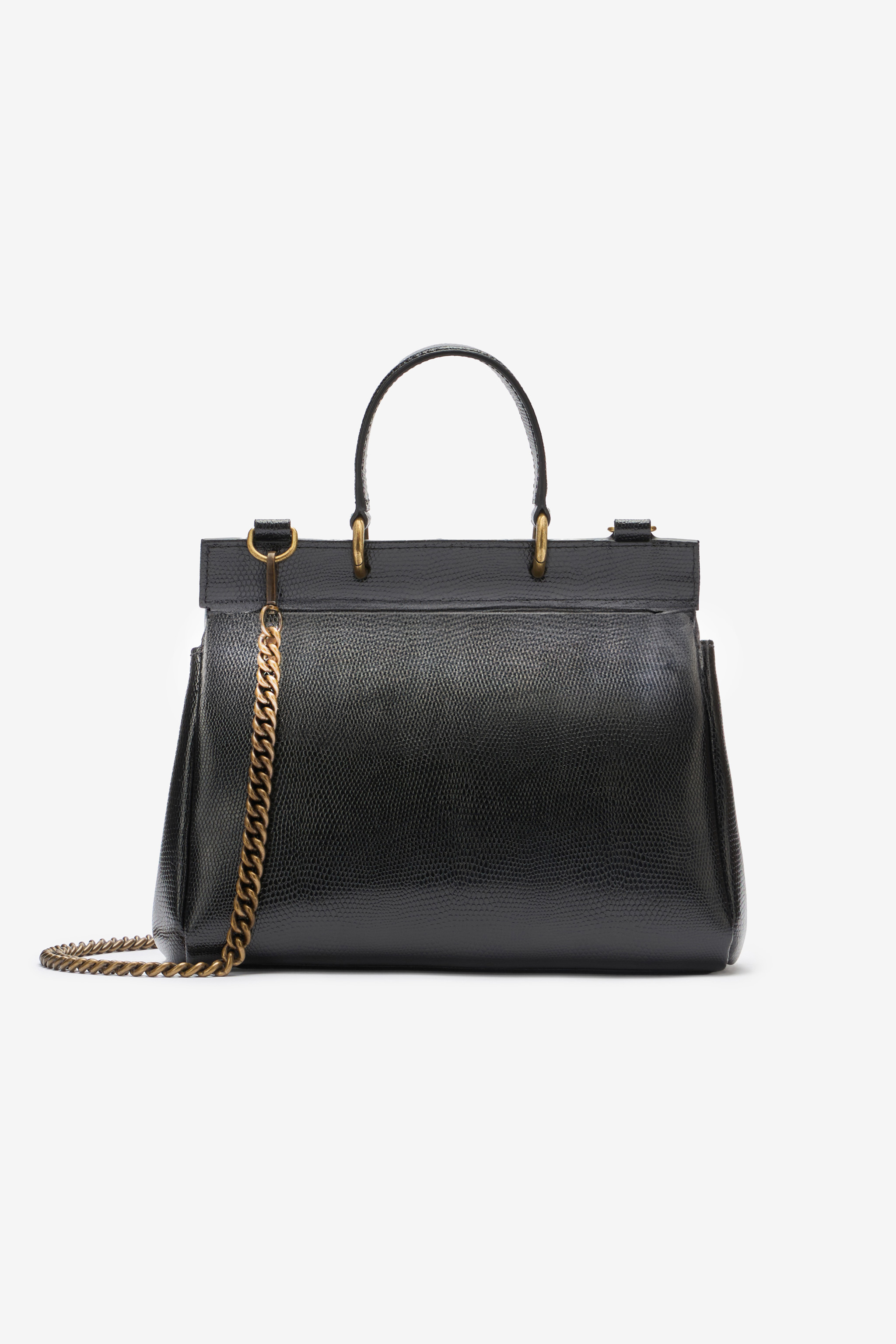 Roberto Cavalli Handbag With Monogram Rc In Black
