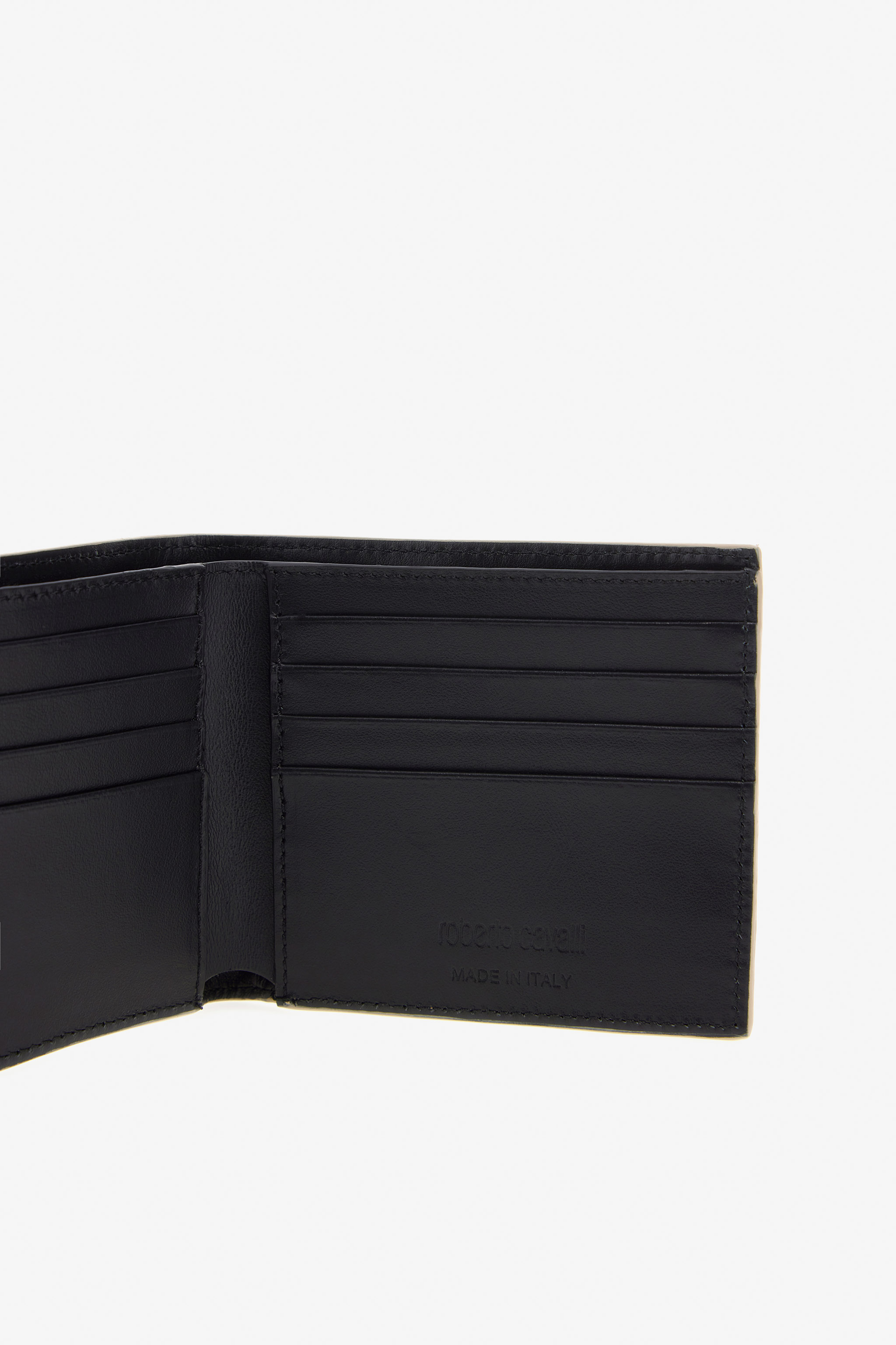 Roberto Cavalli Bifold Wallet In Light Brown