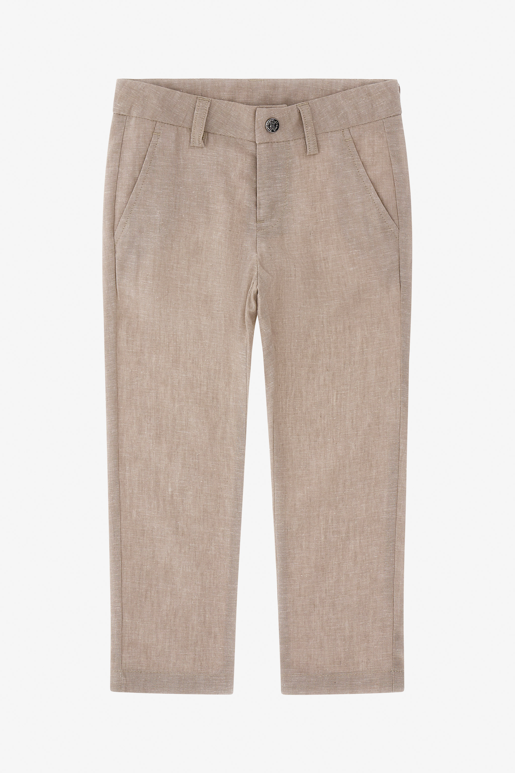 Roberto Cavalli Rc Monogram Denim In Light Brown