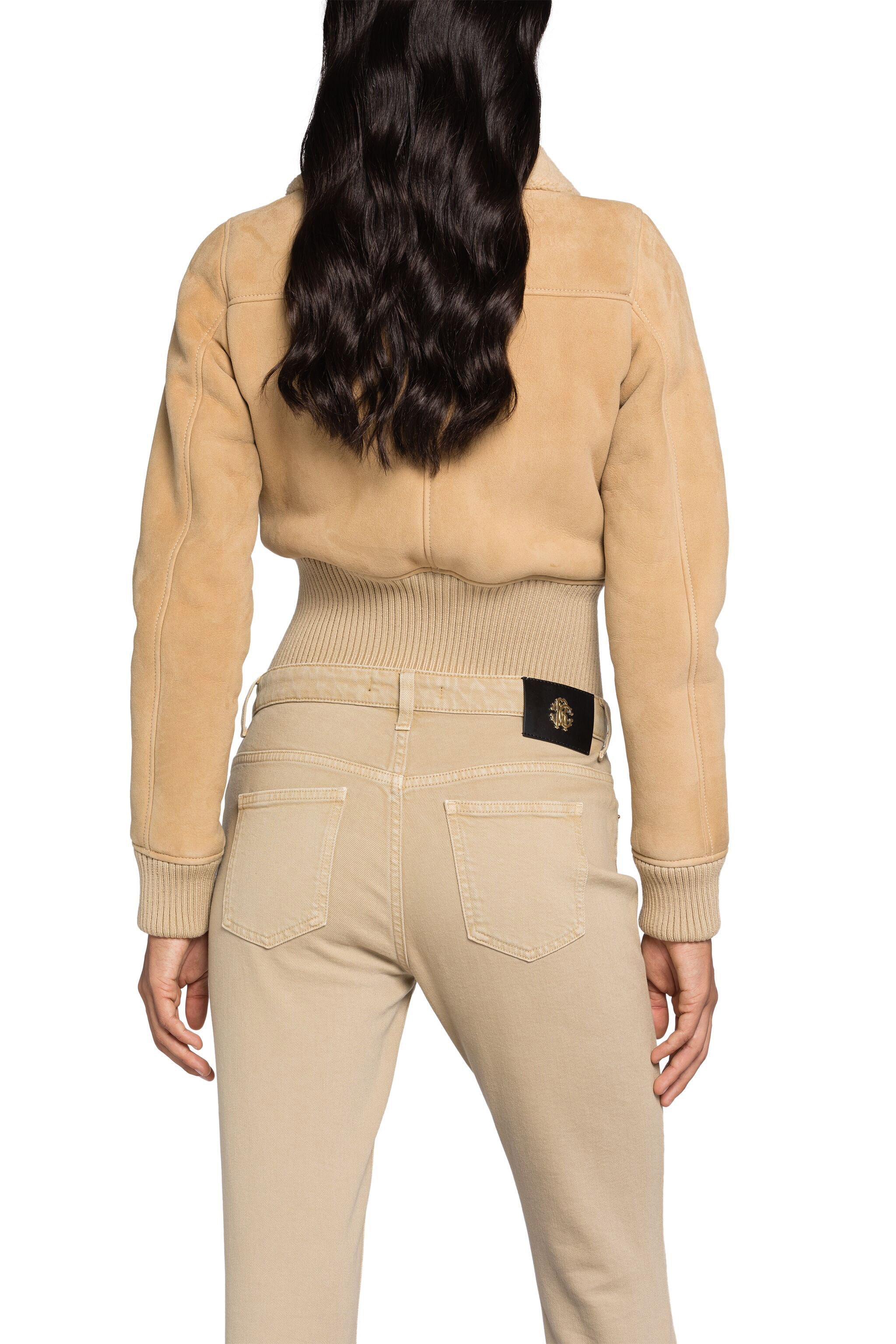 Roberto Cavalli Skinny Jeans In Light Brown