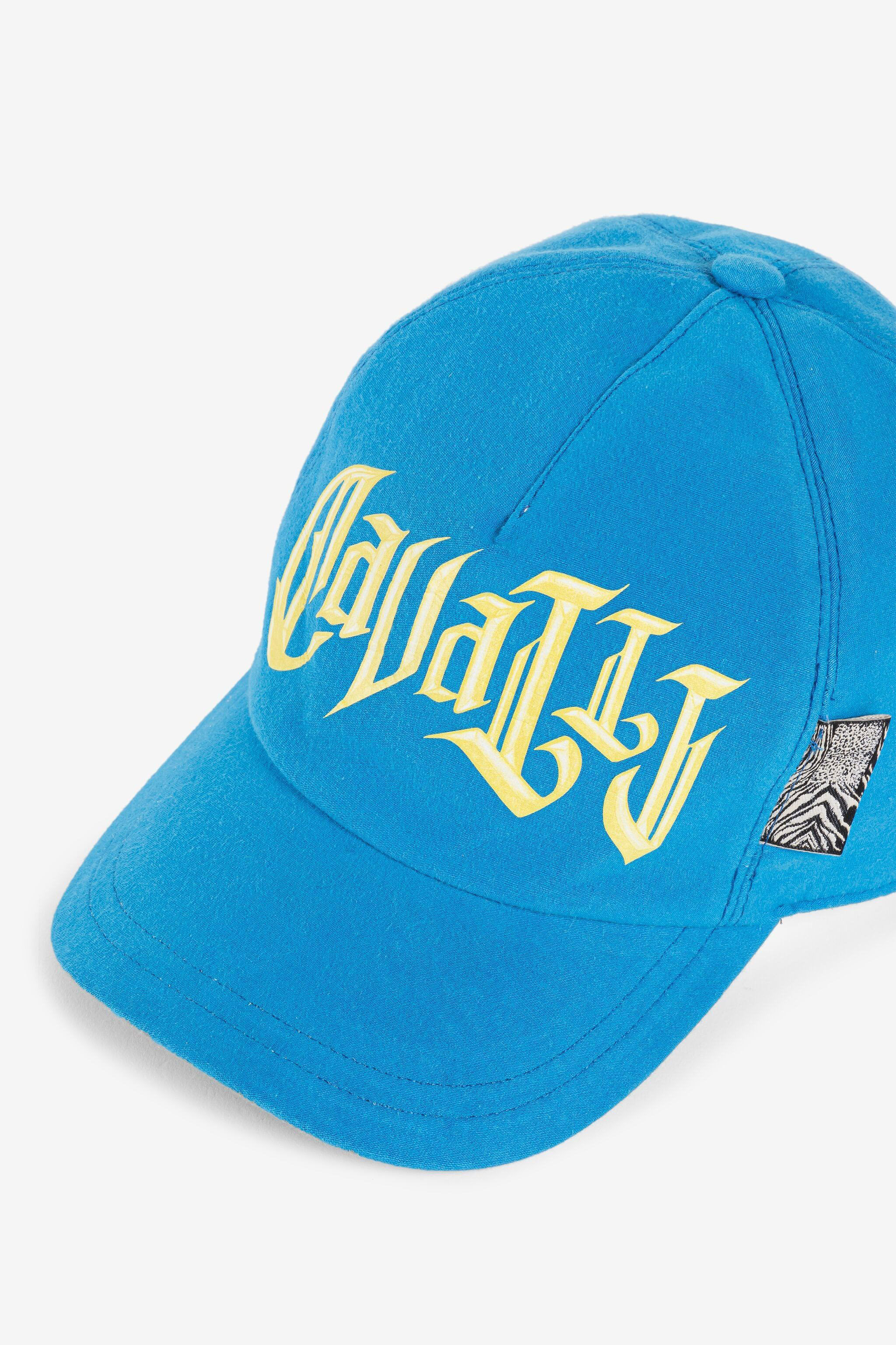  Roberto Cavalli Logo-print Baseball Cap - Male  Light Blue T1 
