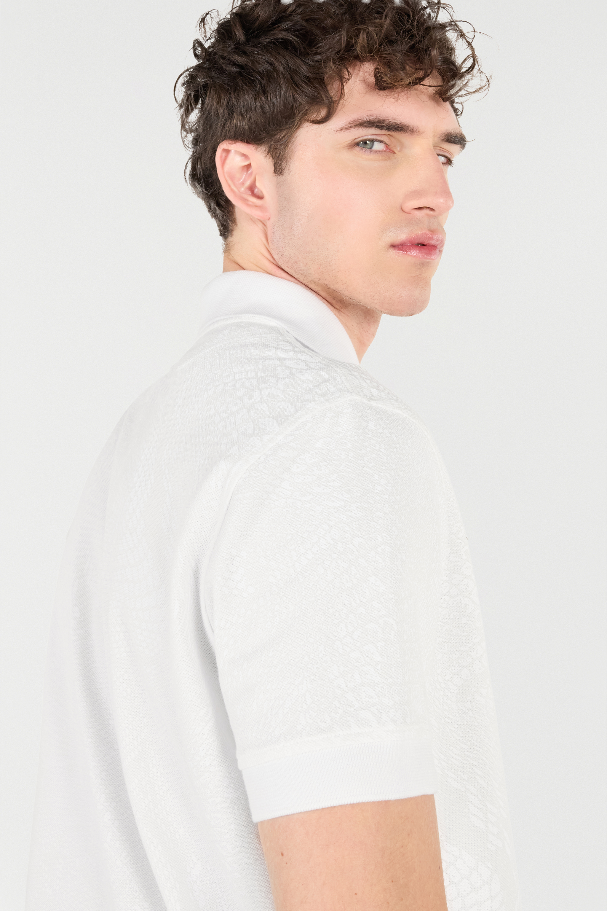 Roberto Cavalli Python-print Polo Shirt In Ivory