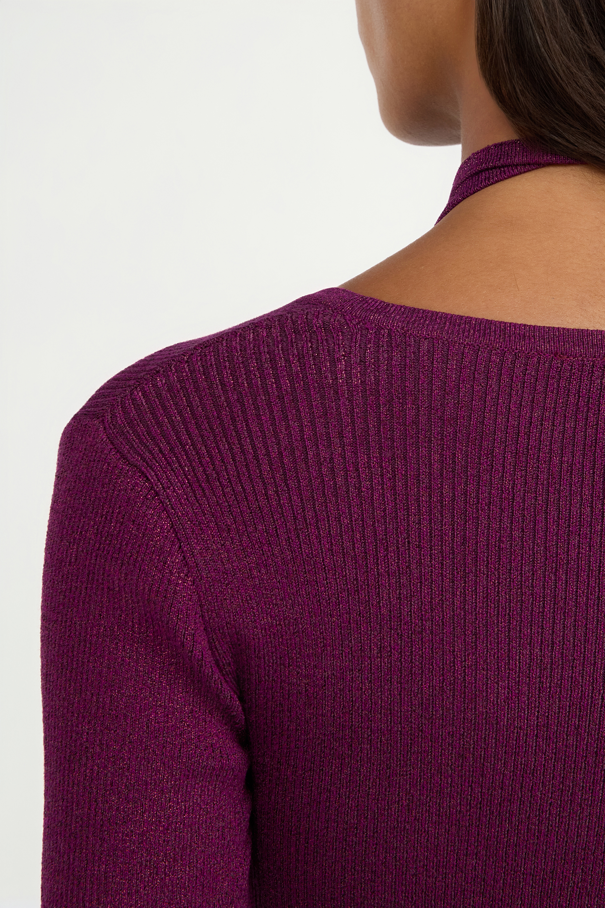 Roberto Cavalli Purple Maxi Dress With Snake Detail In Red