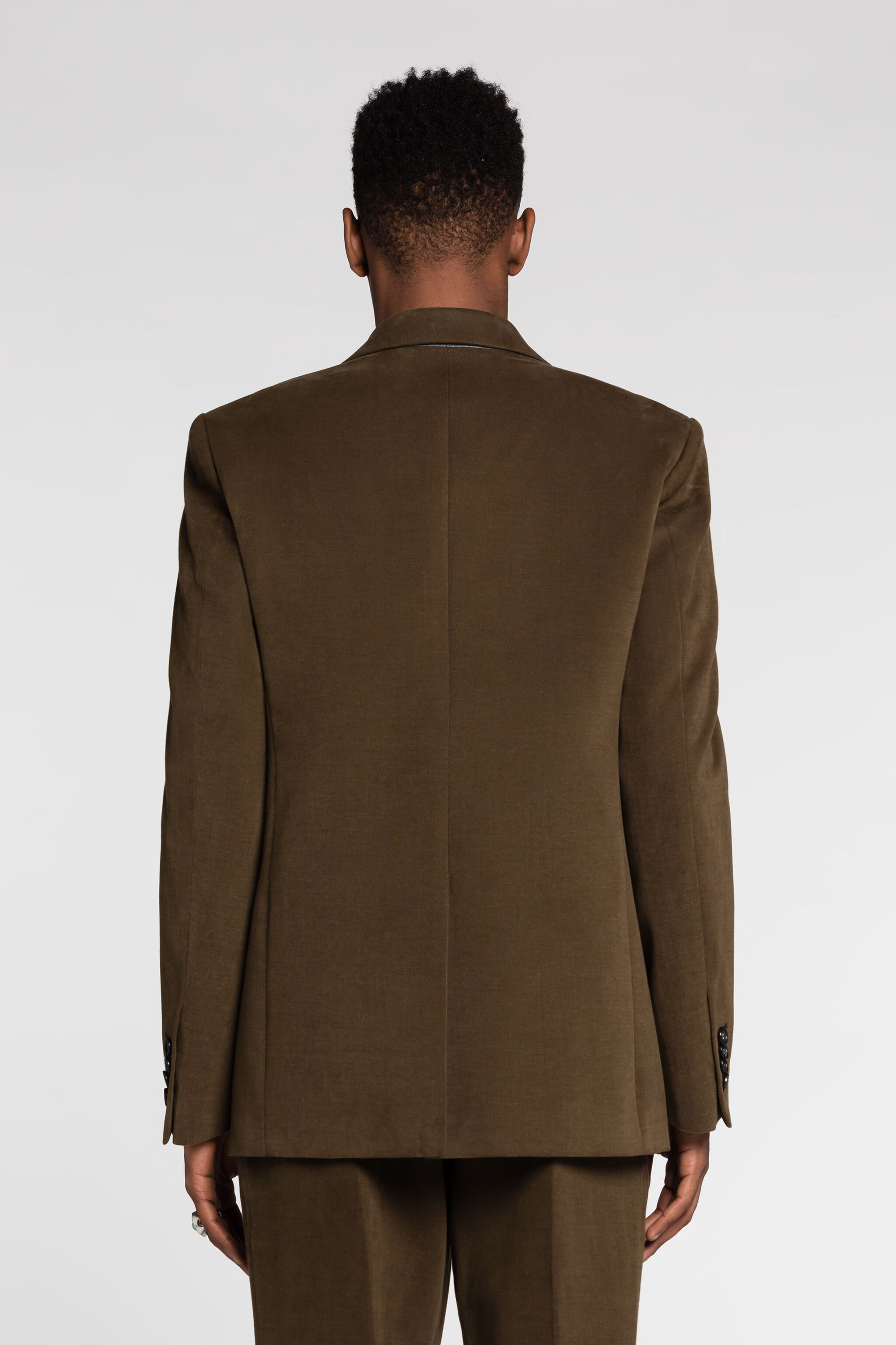 Roberto Cavalli Tiger Tooth Blazer In Ivy Green