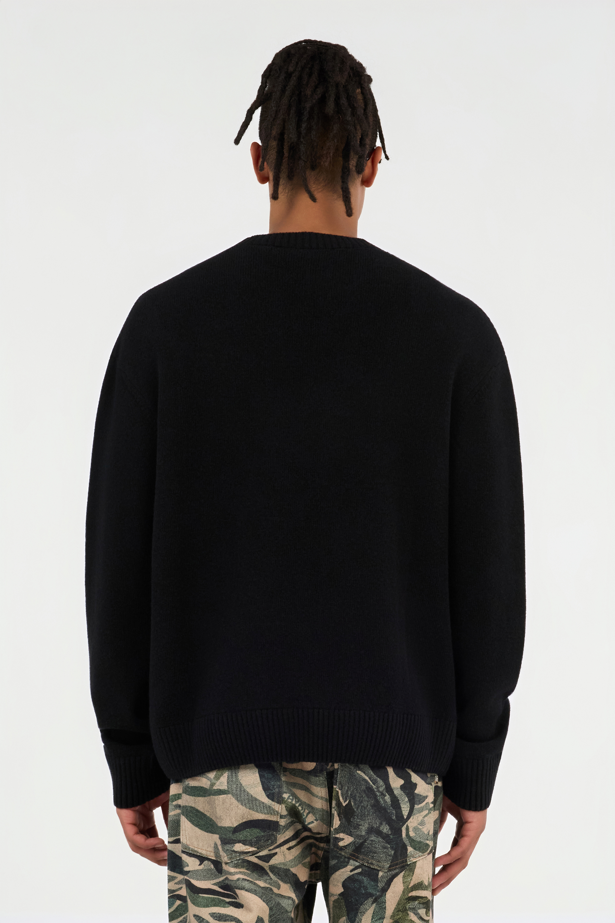 Black Sweater With Gothic C Logo