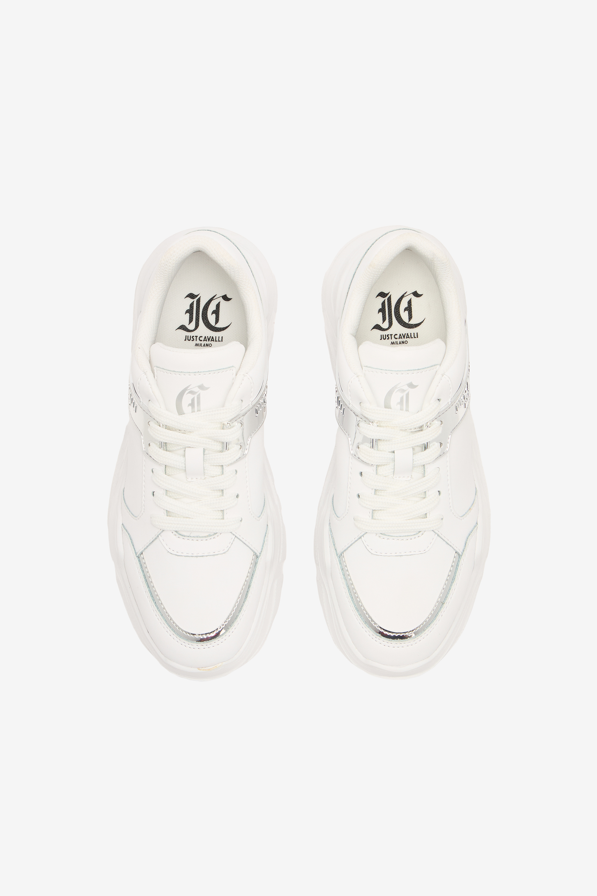 Roberto Cavalli Sneakers With Mirrored Inserts