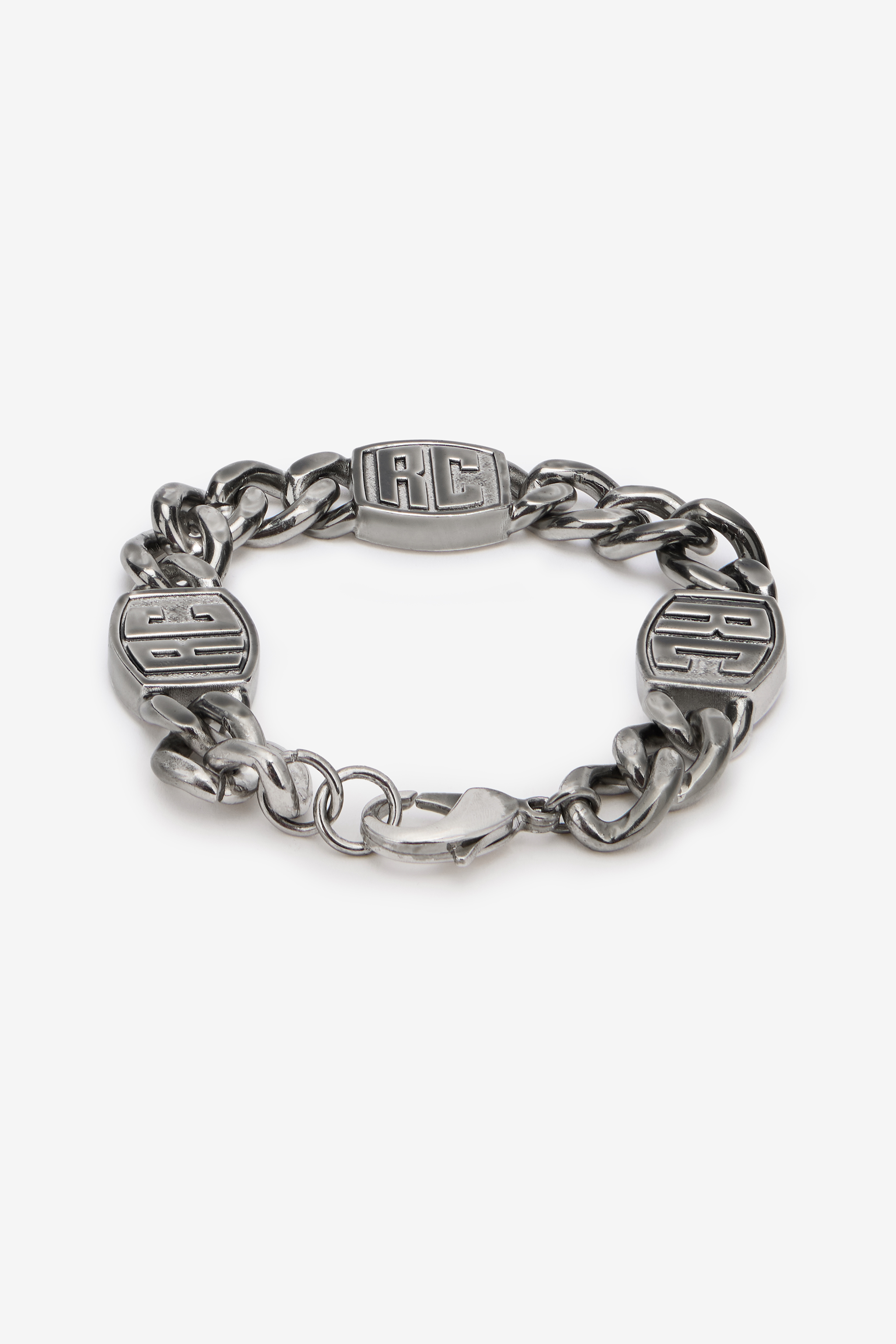 ま*ー様 Antique Silver Chain Bracelet PRY シ 7 1/4