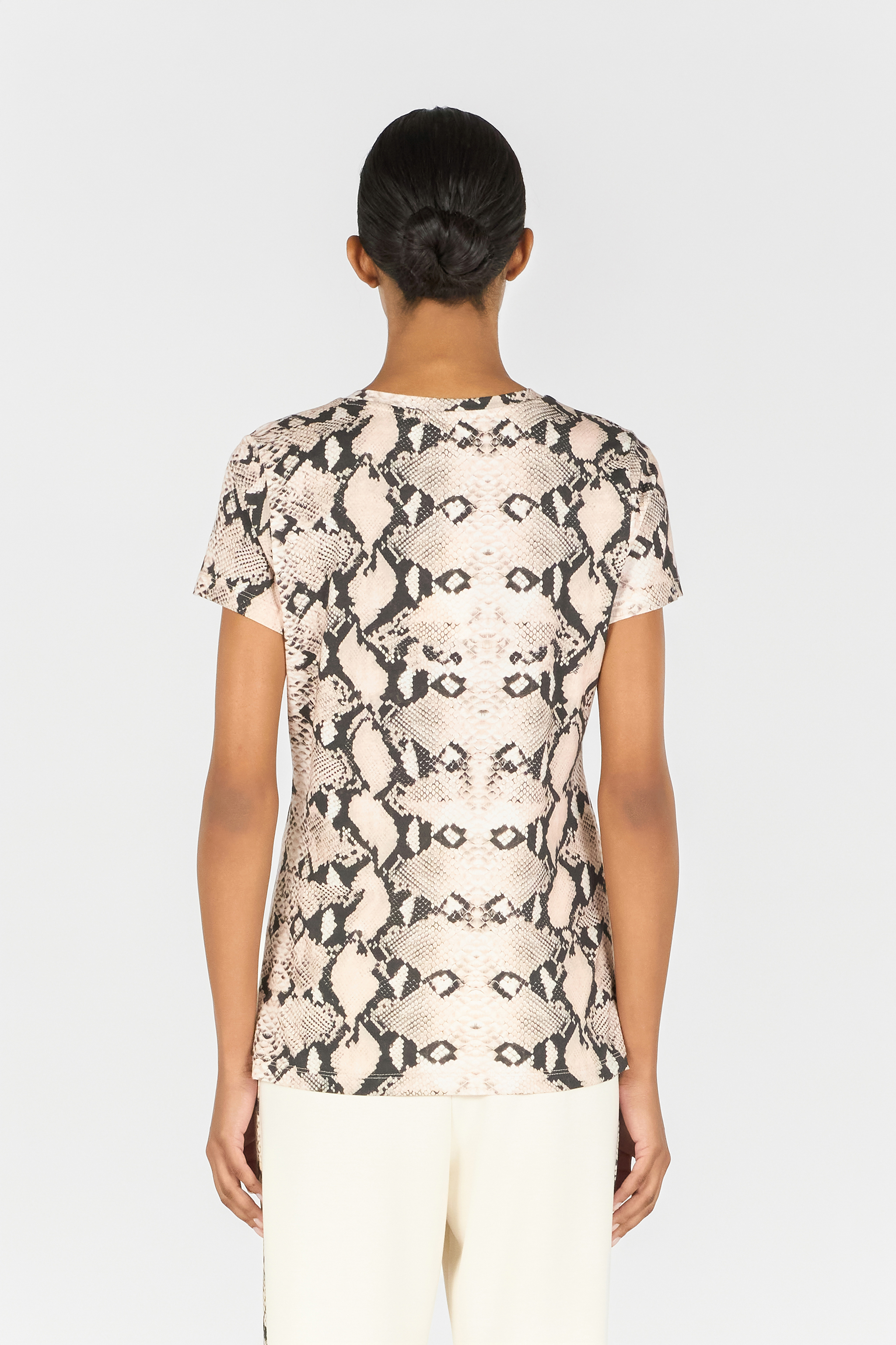ROBERTO CAVALLI T-SHIRT MIT PYTHONPRINT