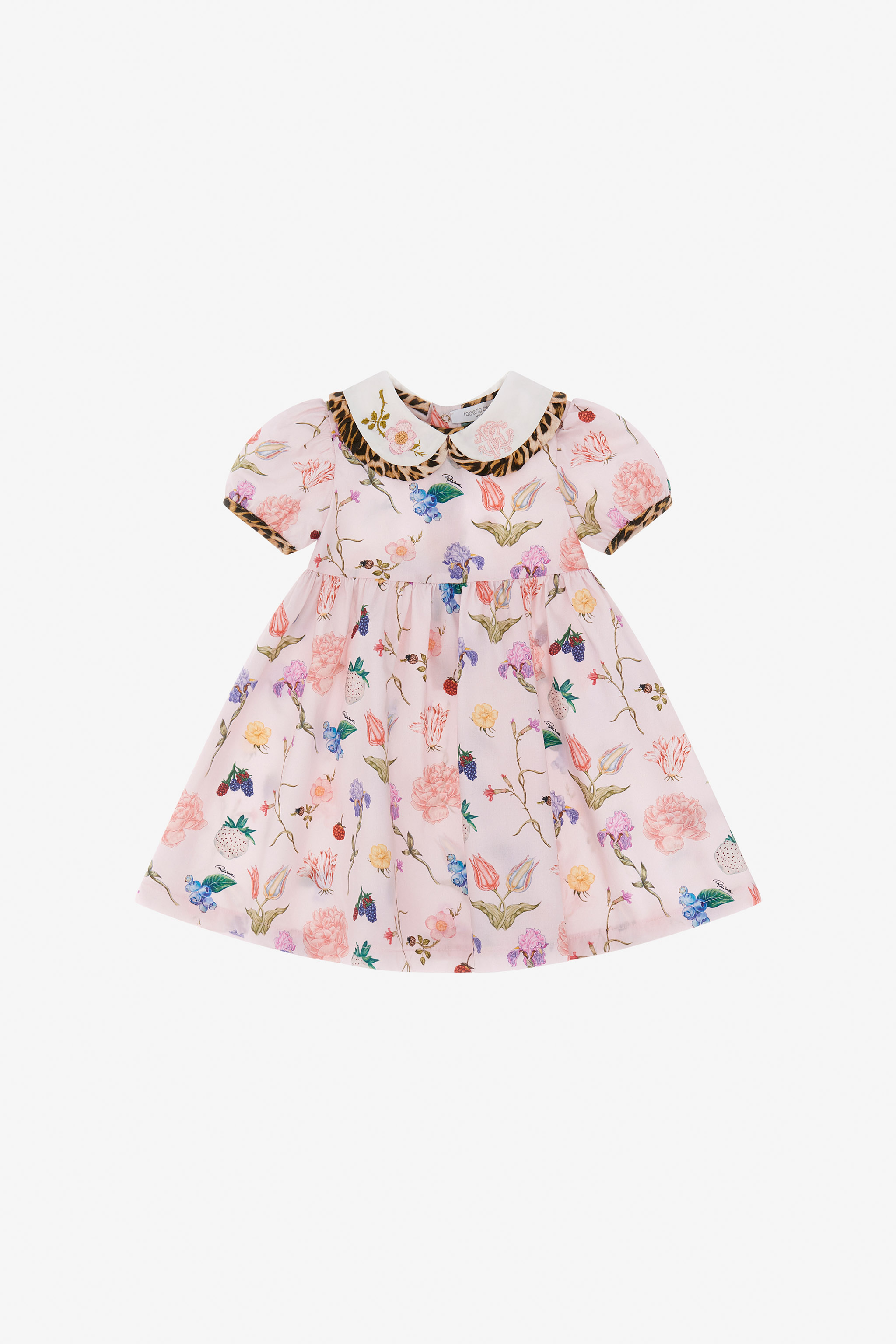 Leopard and Flowers Print Dress