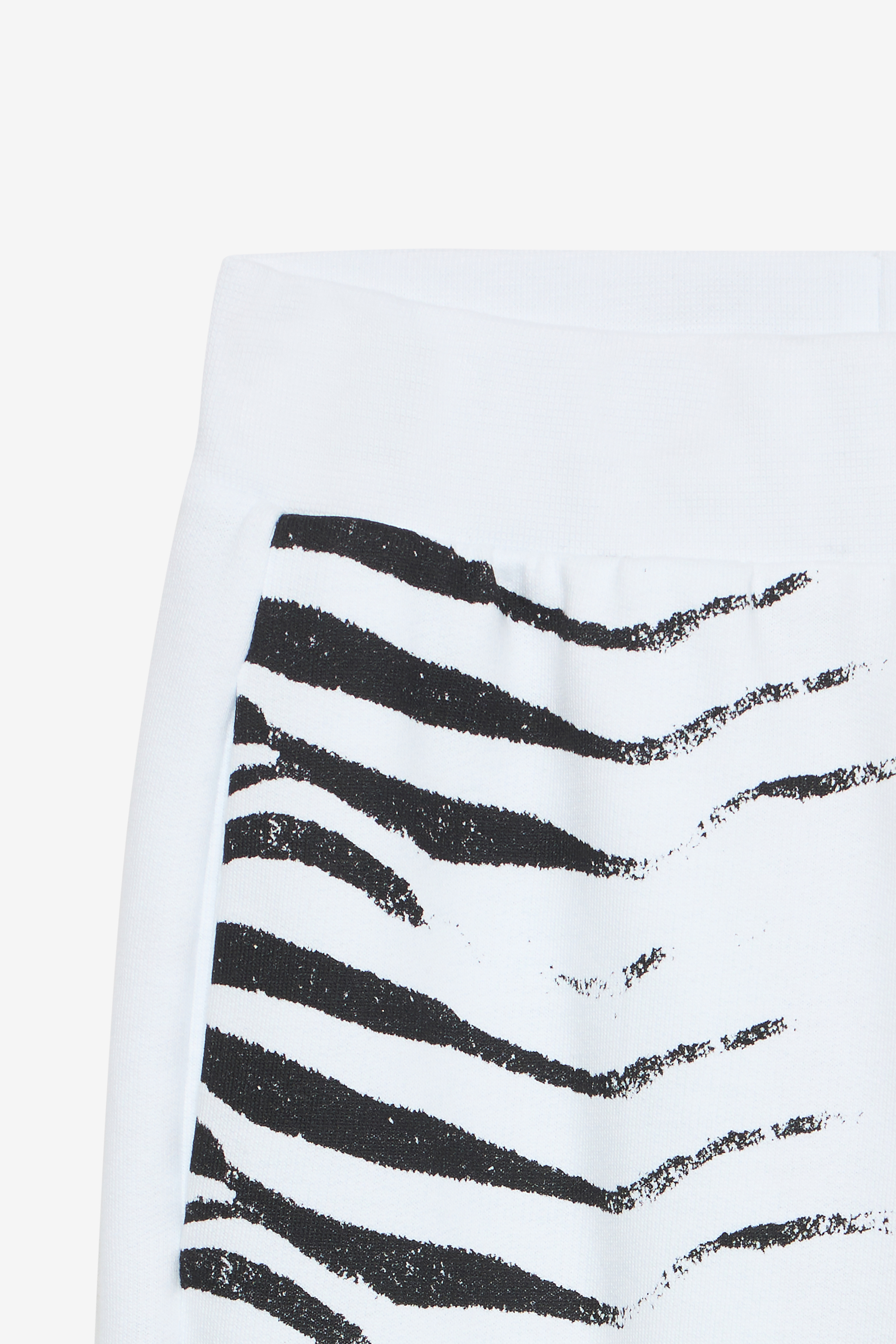 Zebra-Print Sports Shorts And RC Monogram
