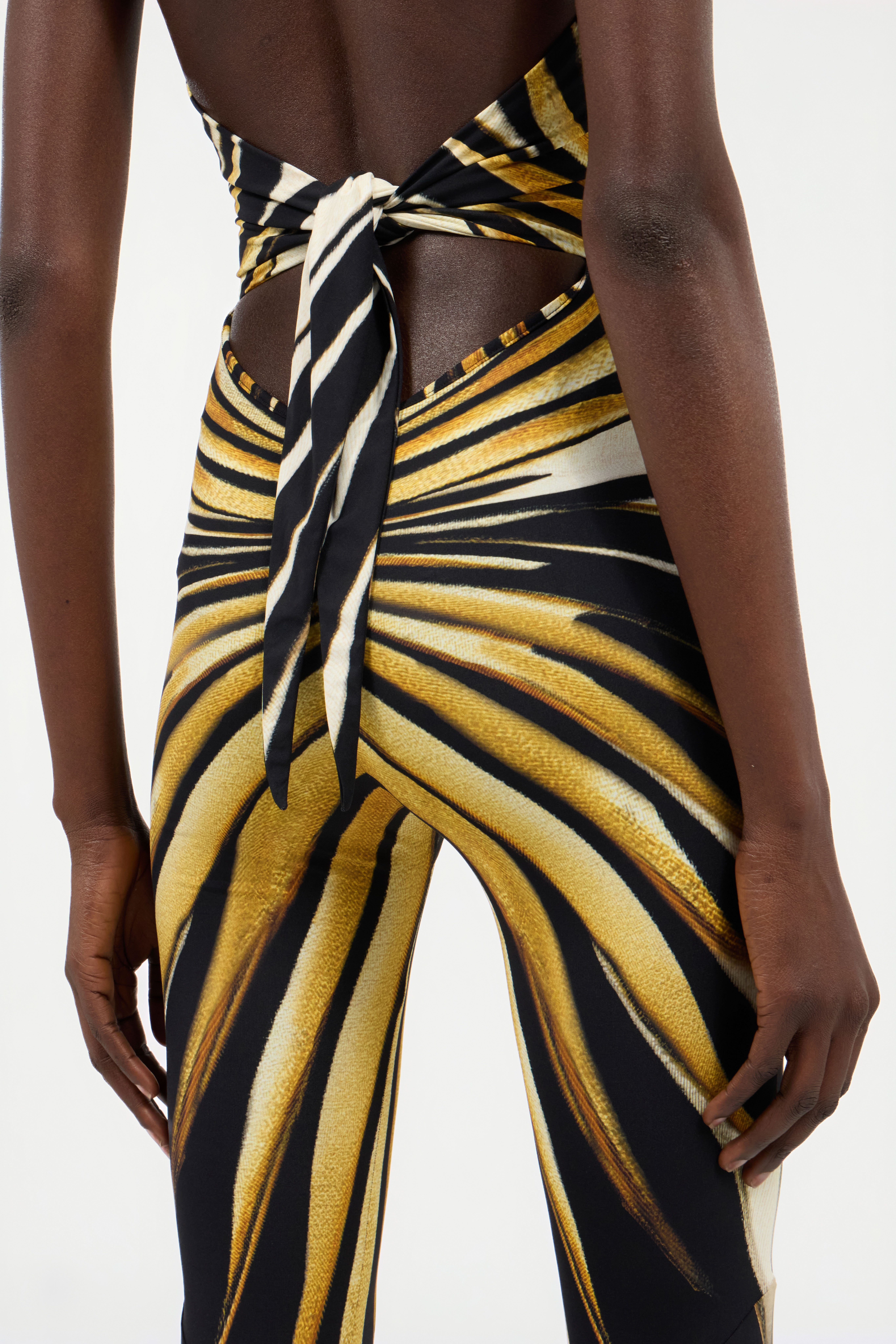 Ray Of Gold Print Jumpsuit