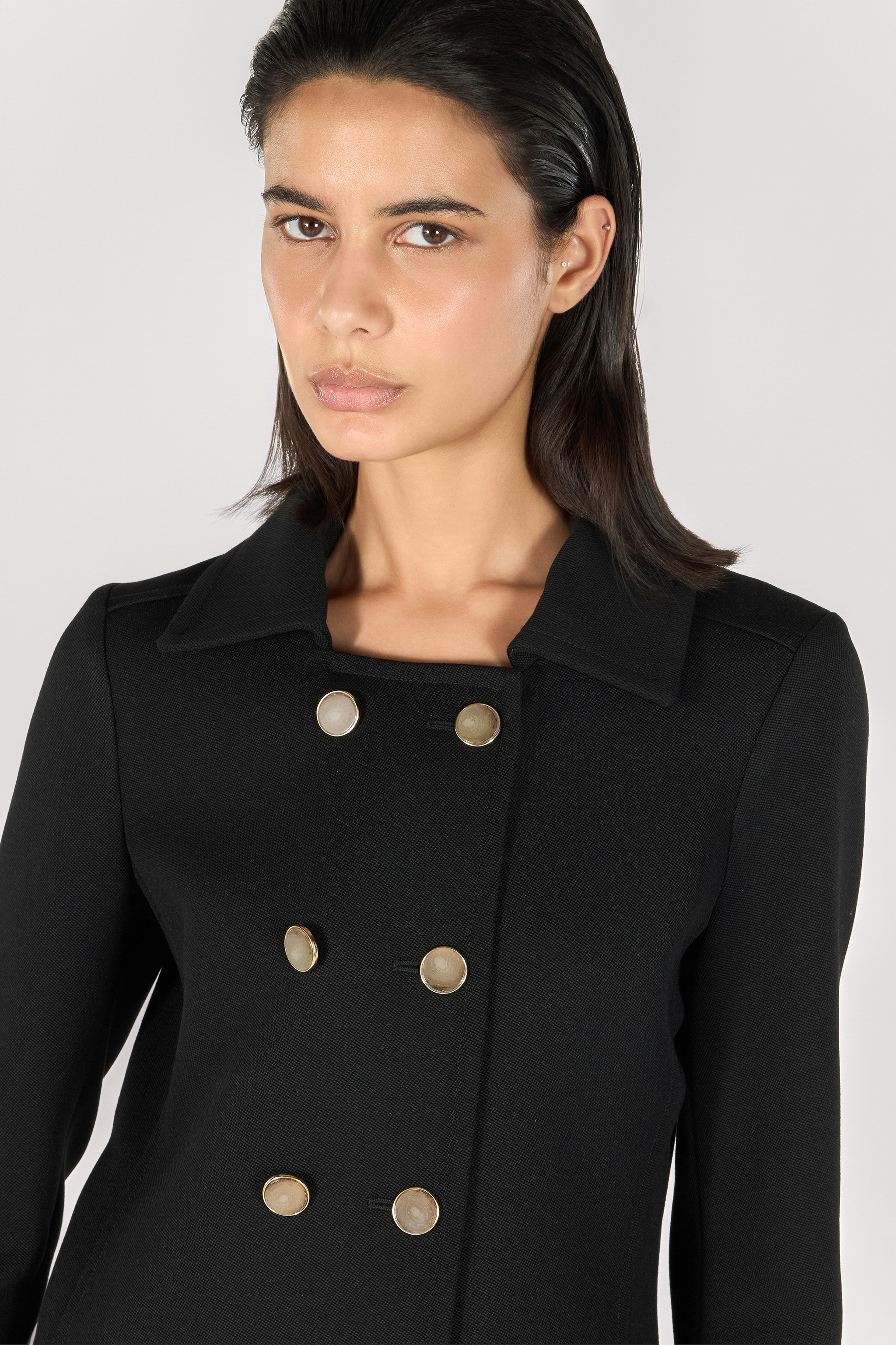 Shop Roberto Cavalli Zweireihiger Blazer Im Kavalleriestil In Black