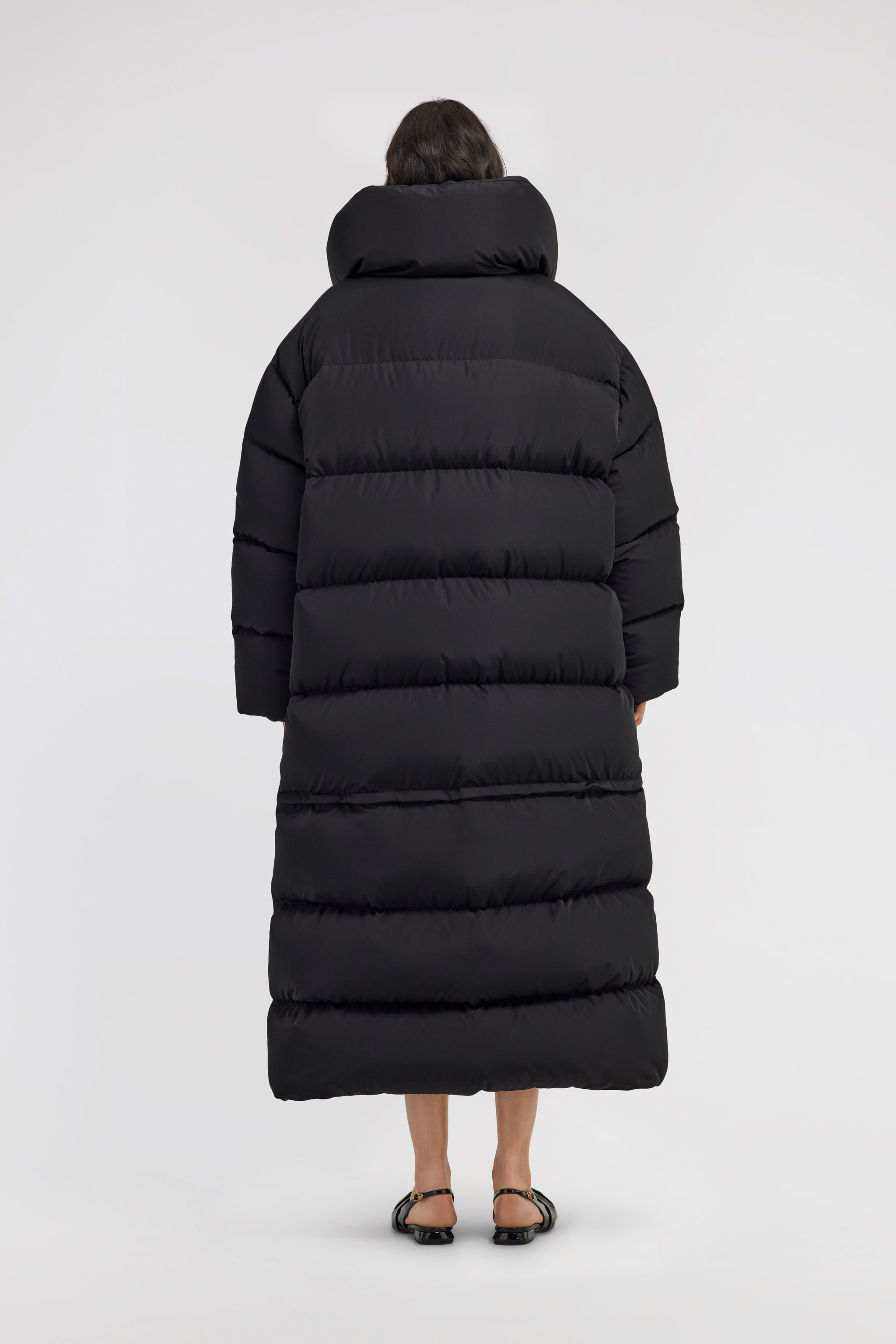 Shop Roberto Cavalli Lange Steppjacke In Black