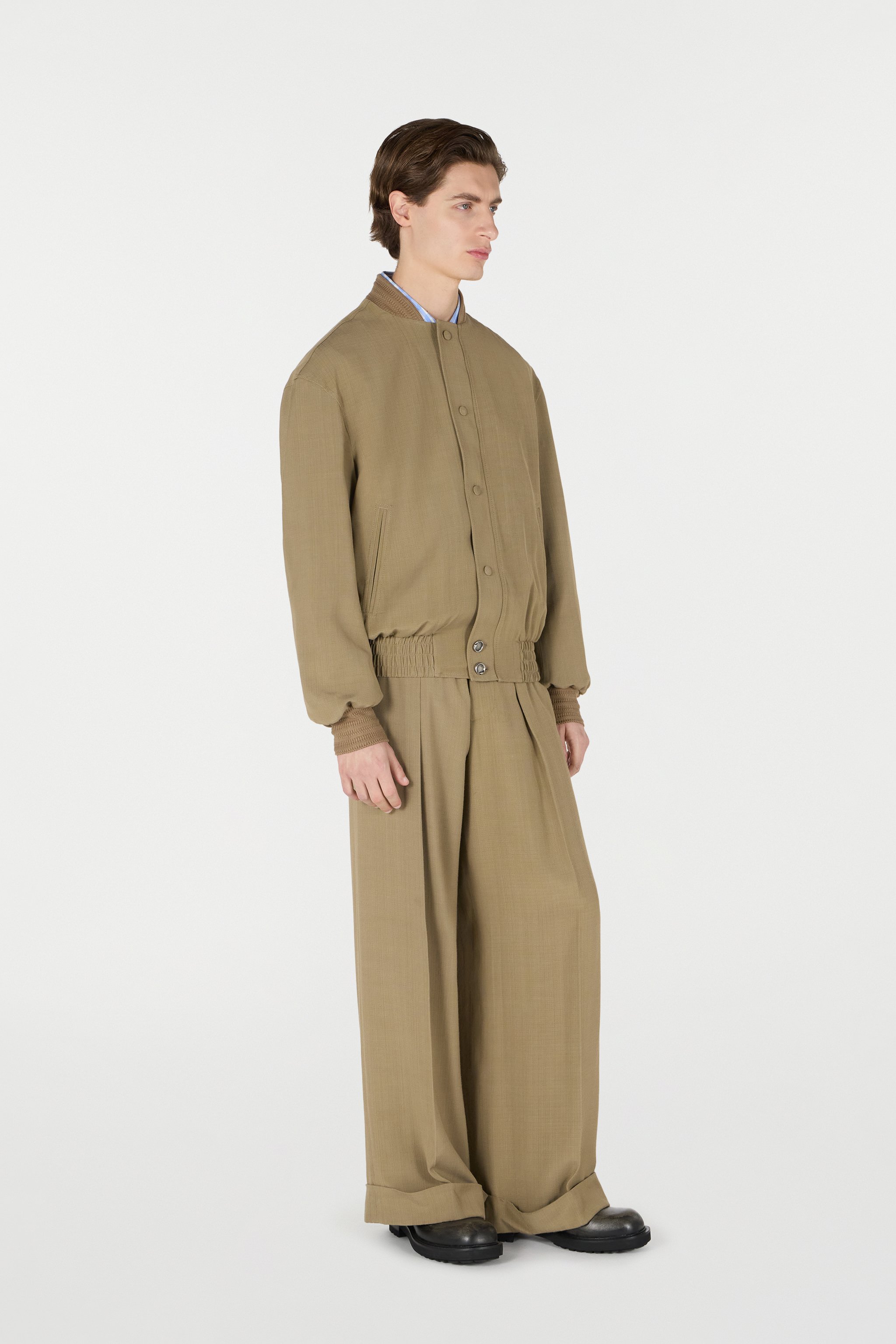Shop Roberto Cavalli Bomberjacke Mit Knöpfen In Brown