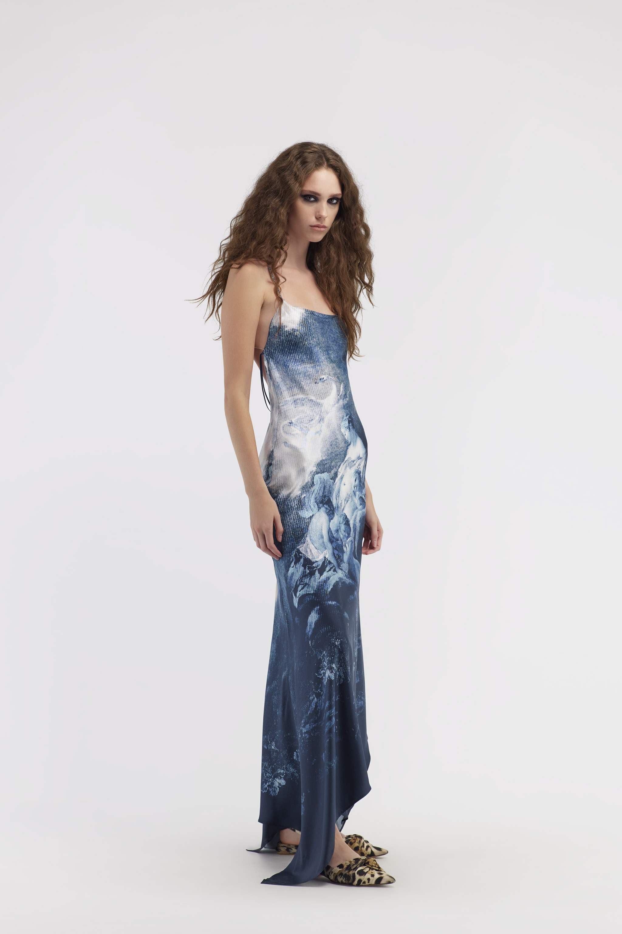 ROBERTO CAVALLI WILD LEDA SLIP DRESS 