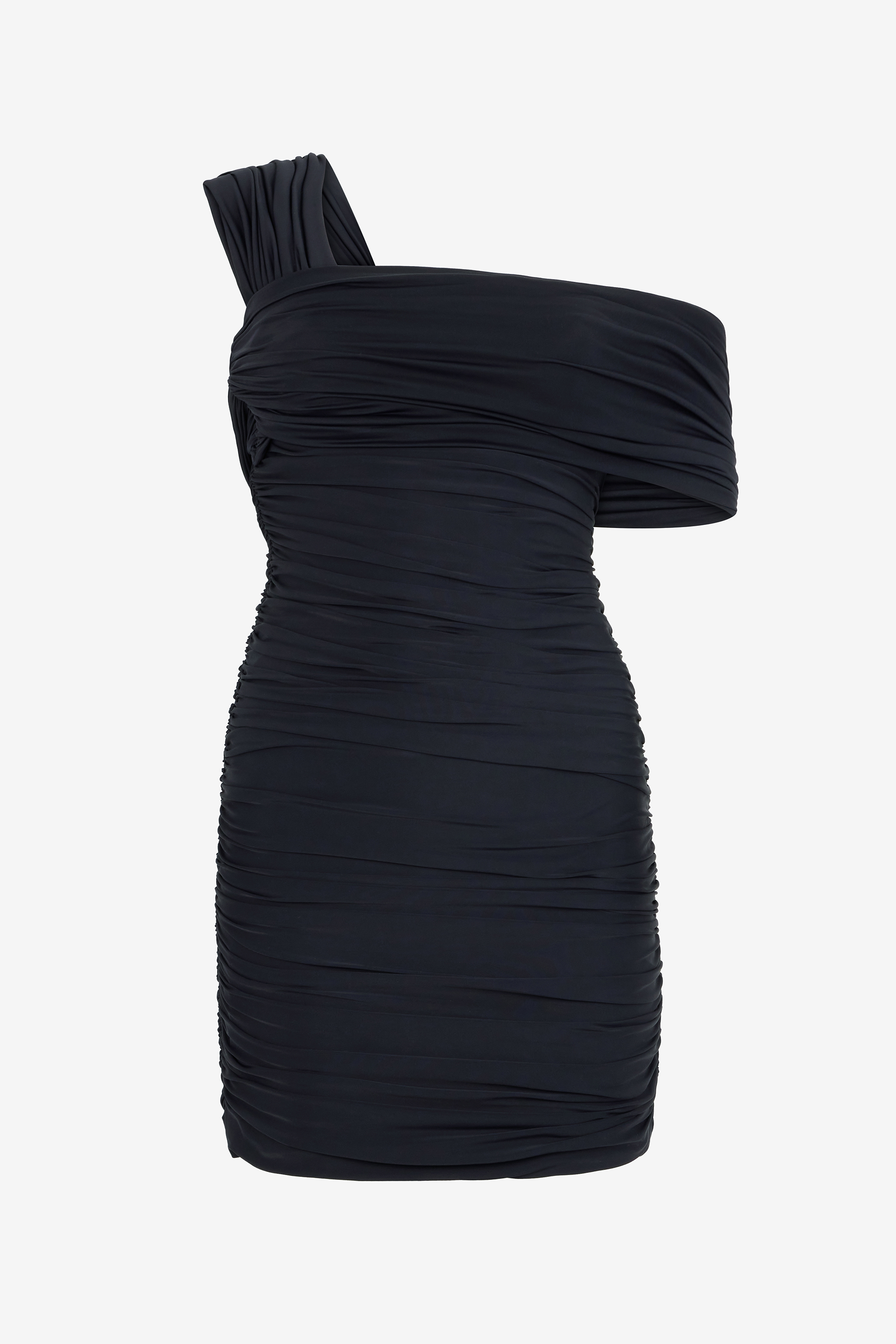 Roberto Cavalli Women's Black Mini Dress With Ruffles