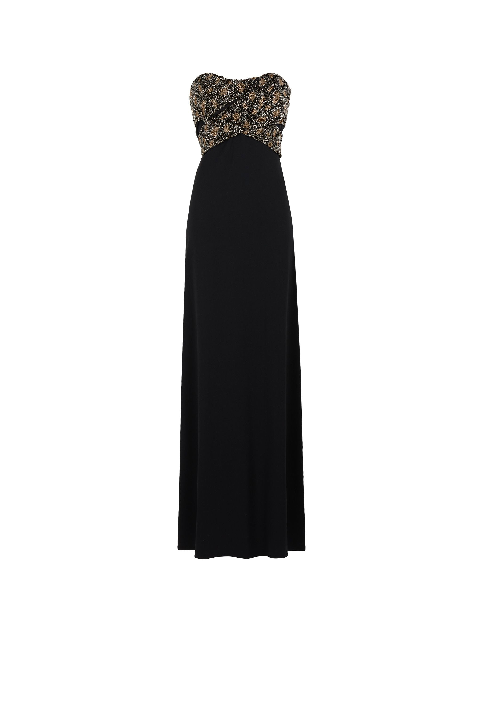ROBERTO CAVALLI BEAD-EMBELLISHED MAXI DRESS