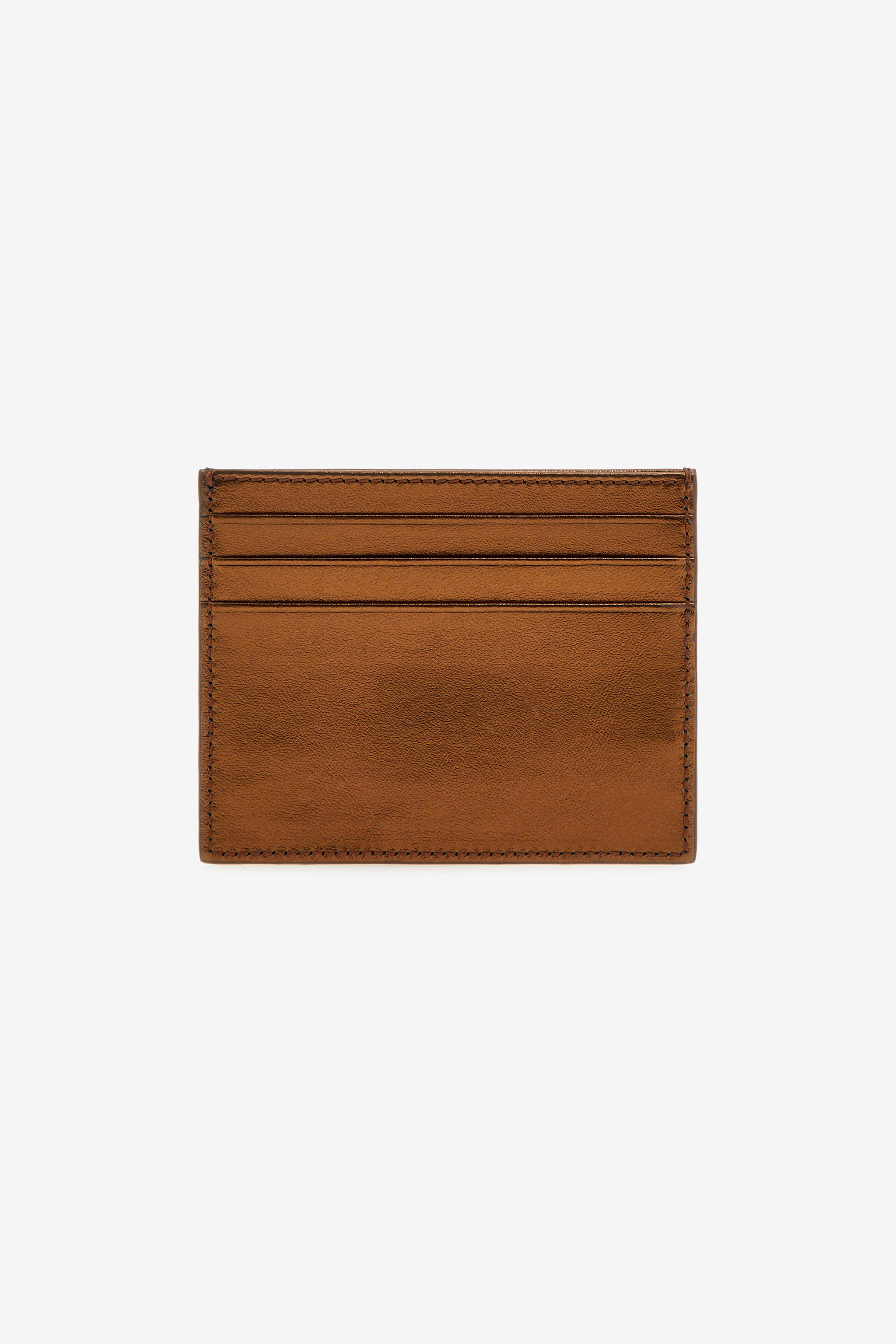 Shop Roberto Cavalli Cardholder With Monogram Rc In Bronze