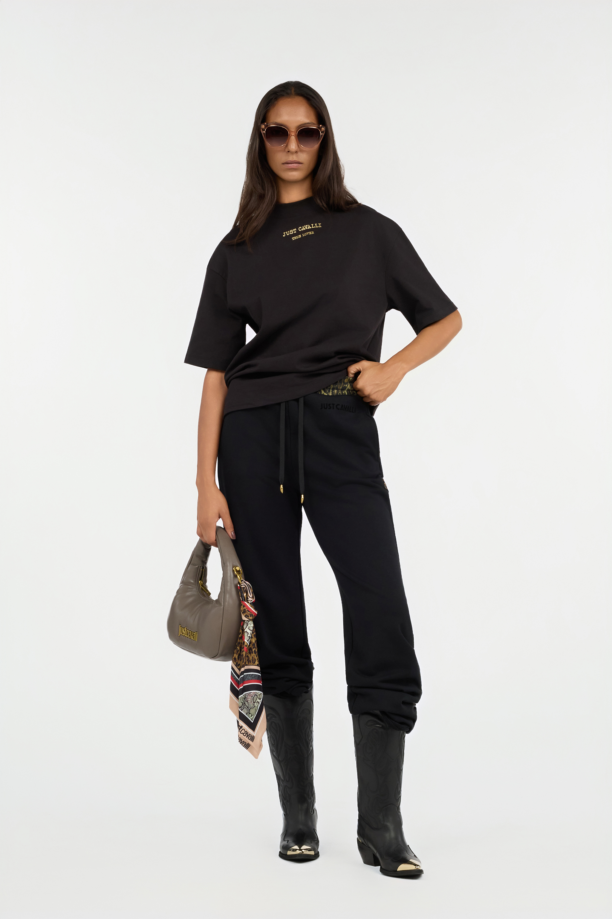 Black High Neck T-shirt