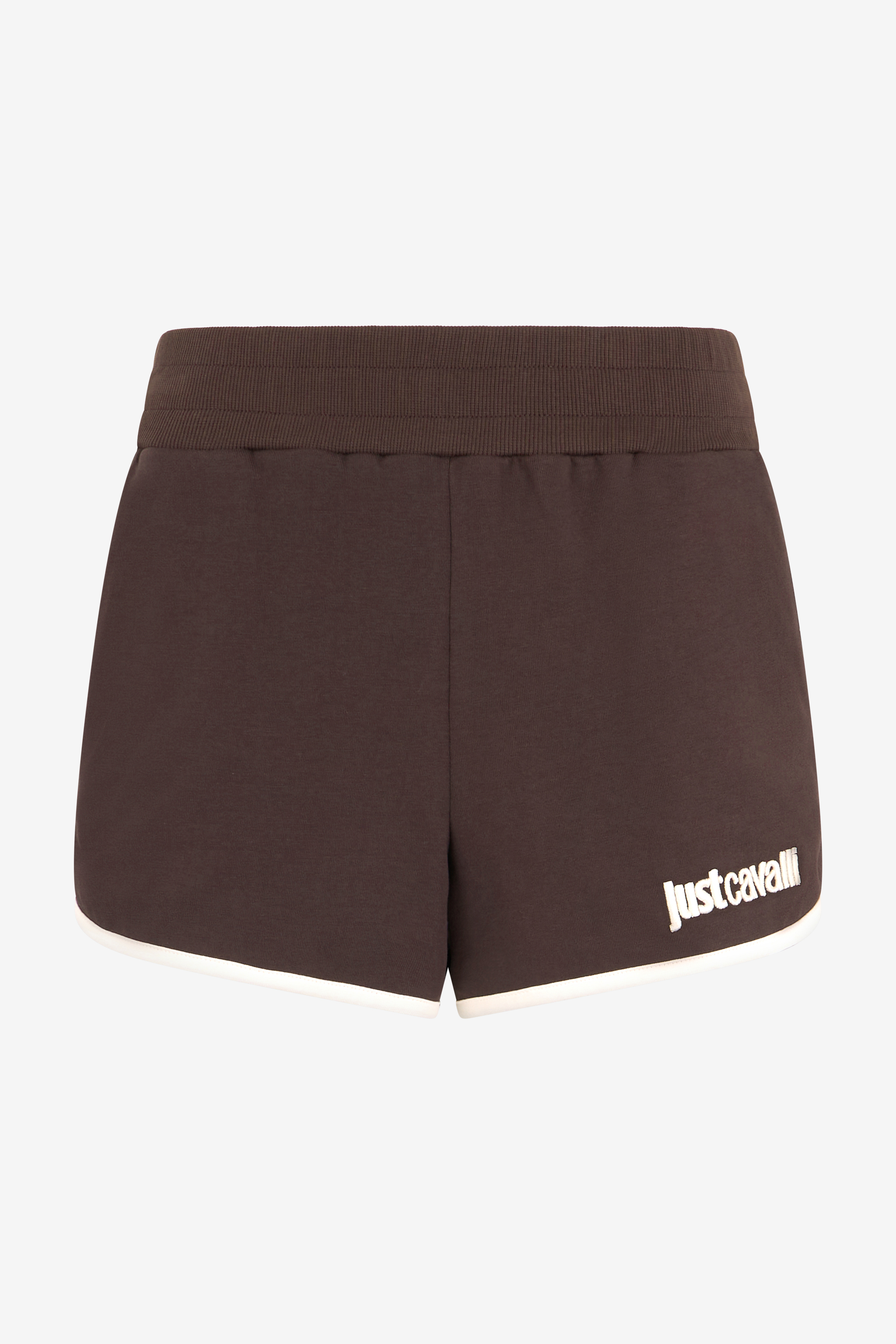 Roberto Cavalli Brown Shorts With Logo