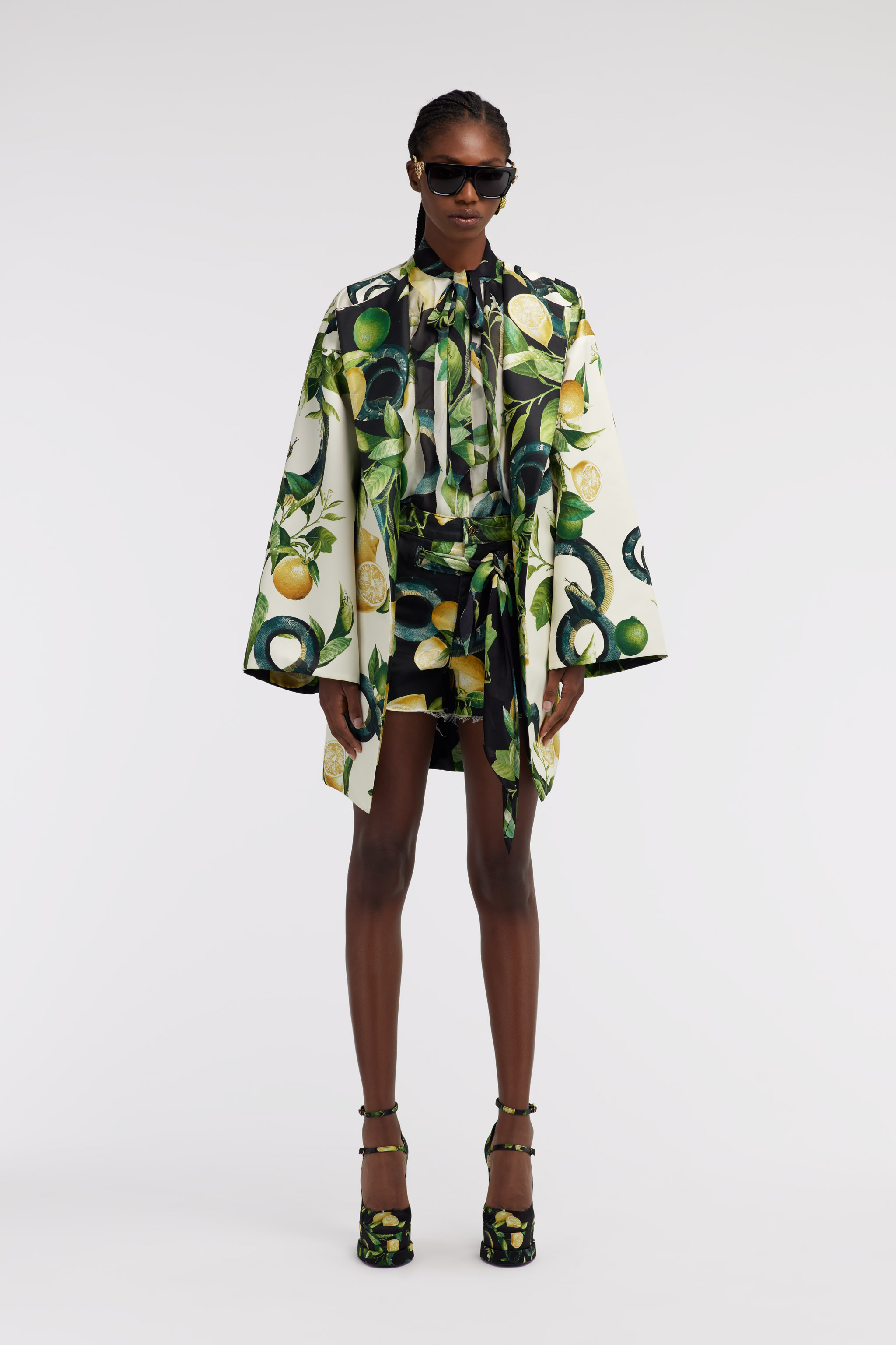 Roberto Cavalli Shirts Multicolour In Ivory