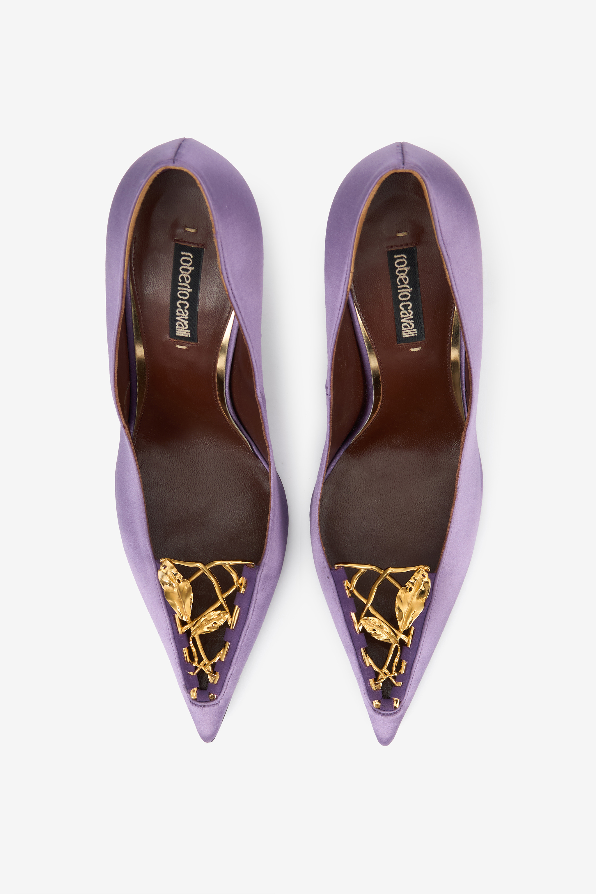 Lilac Pumps With Leaf Insert