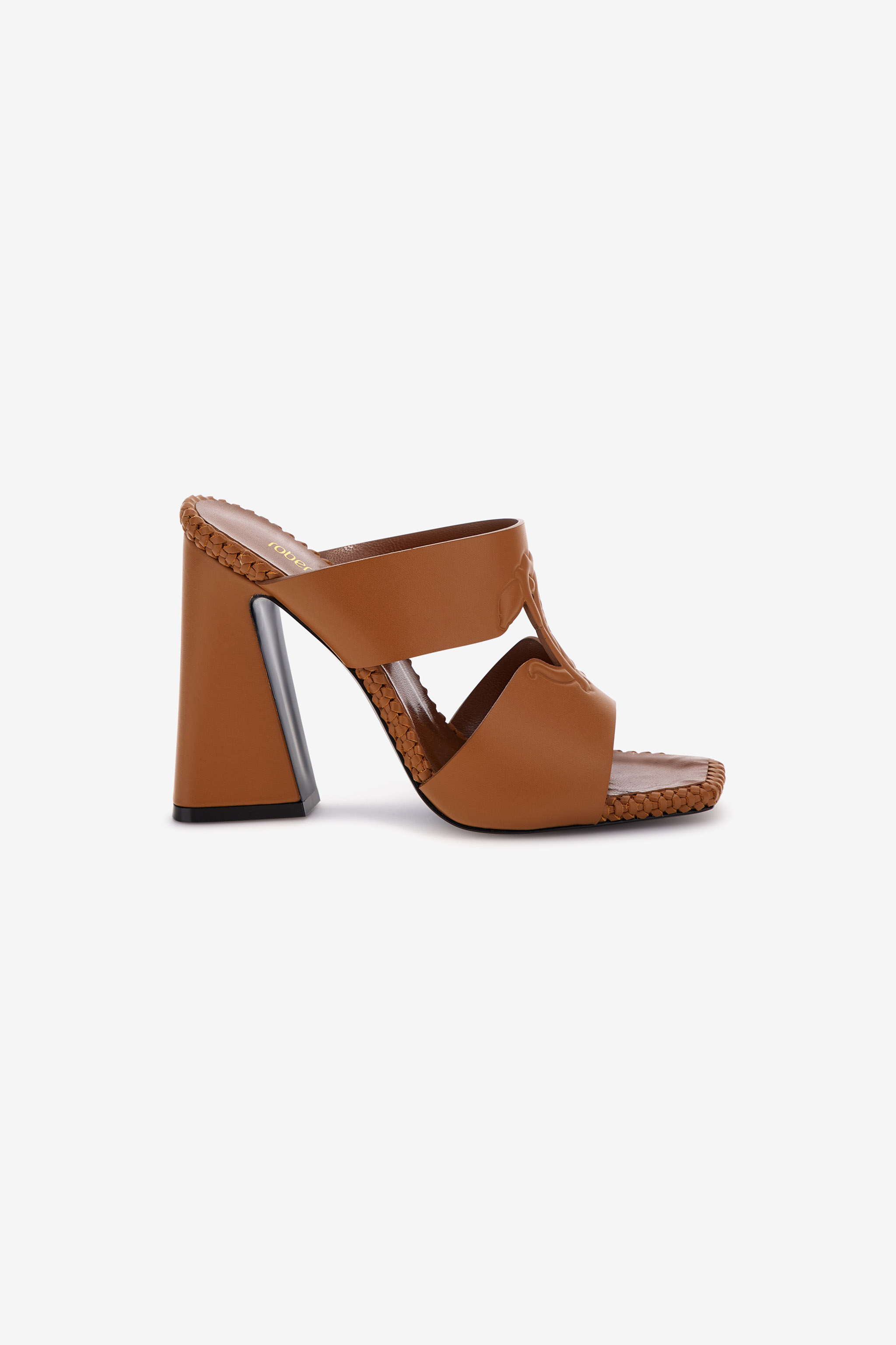ROBERTO CAVALLI SANDALS WITH MONOGRAM MIRROR SNAKE 
