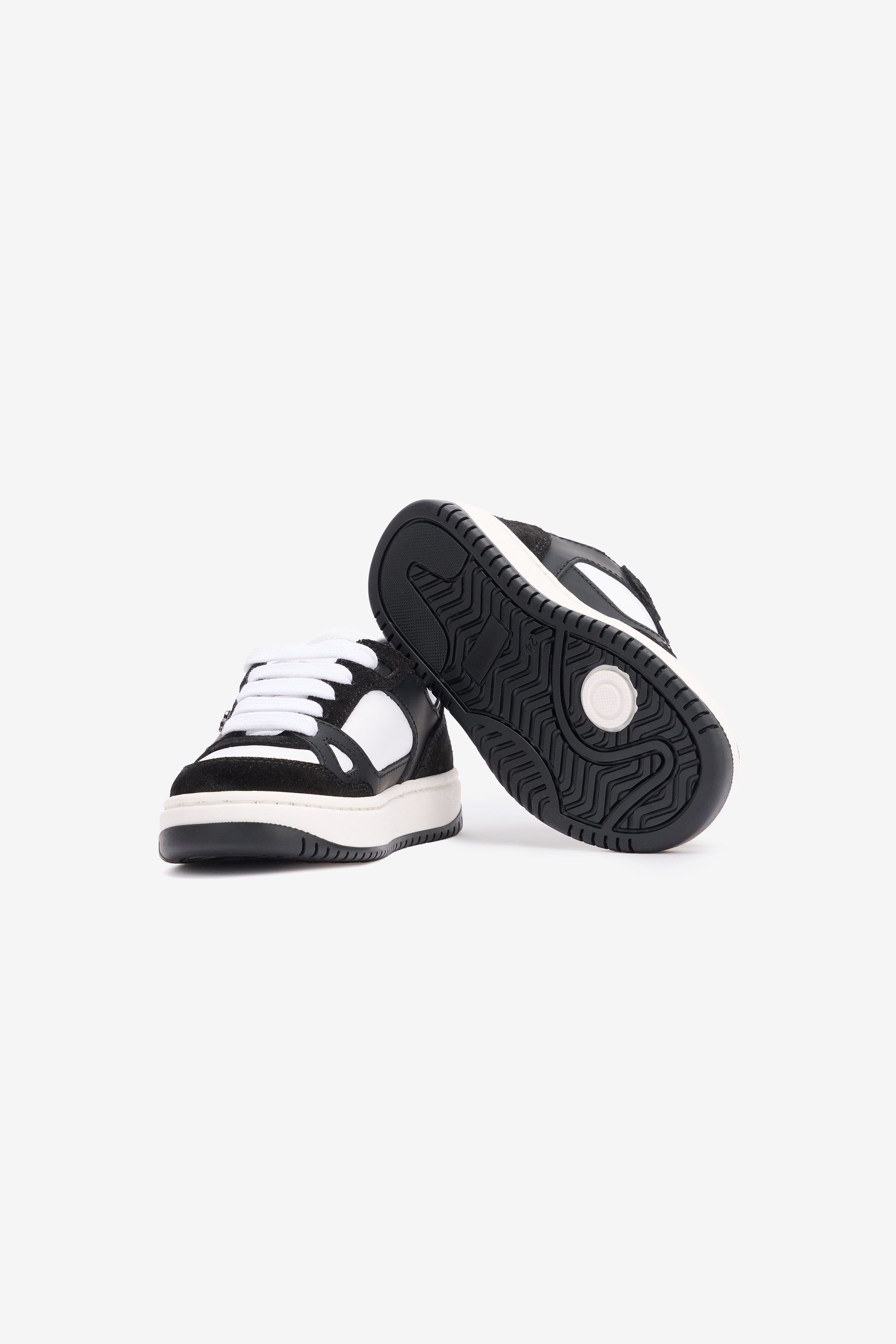 Roberto Cavalli Two-tone Sneakers With Rc Monogram
