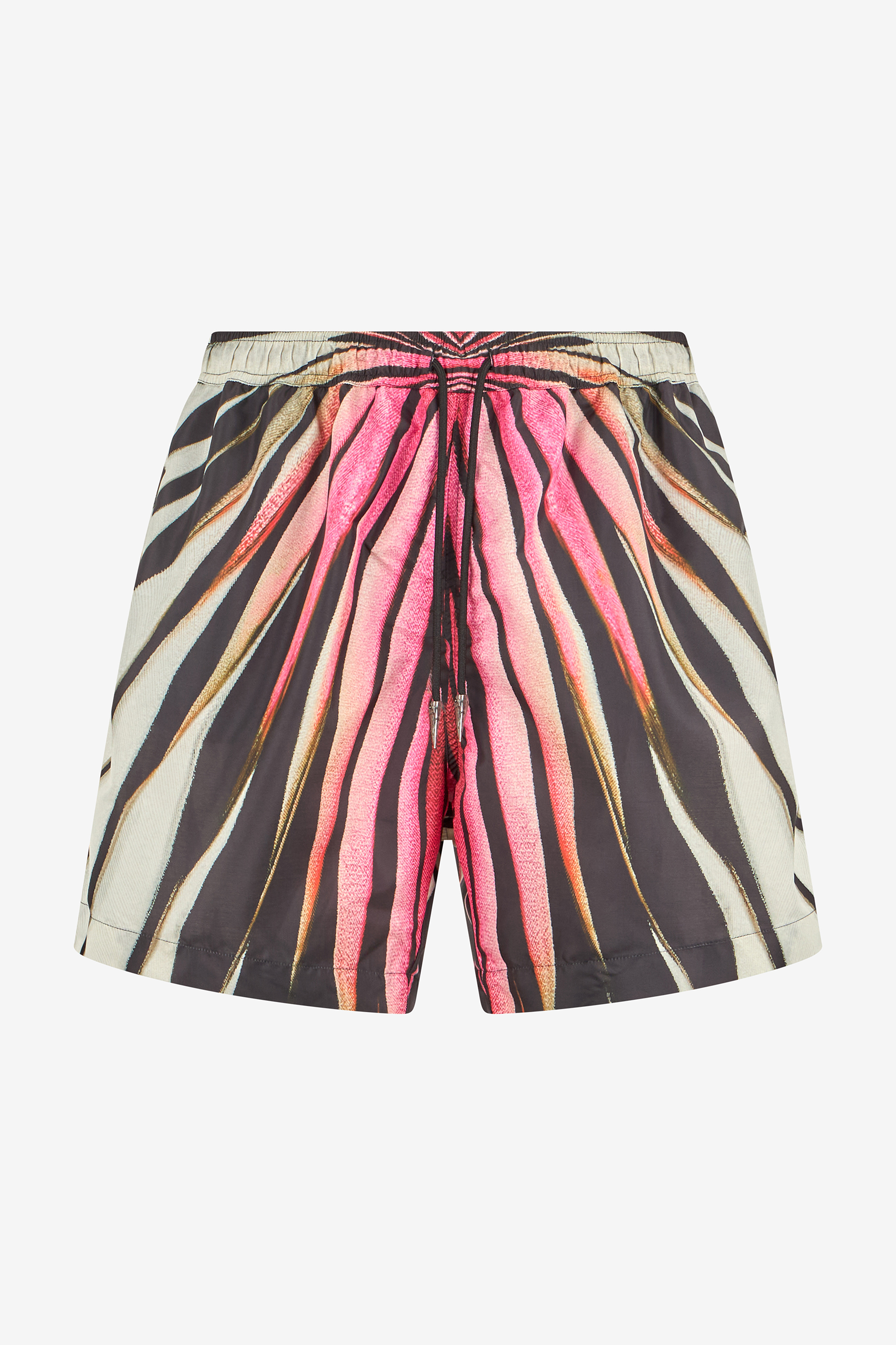 Roberto Cavalli Ray Of Gold Print Nylon Sea Shorts