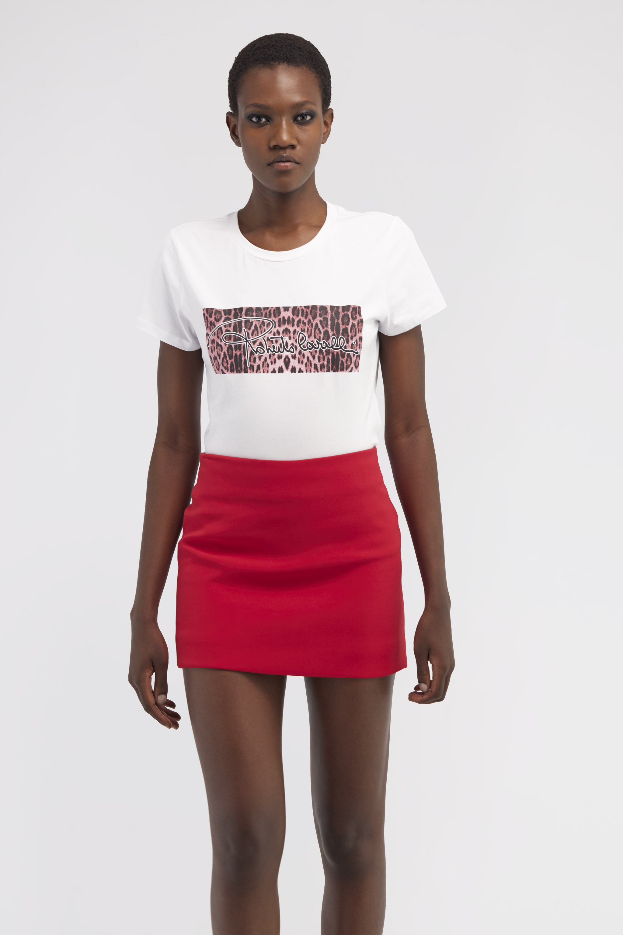 ROBERTO CAVALLI T-SHIRT WITH LOGO