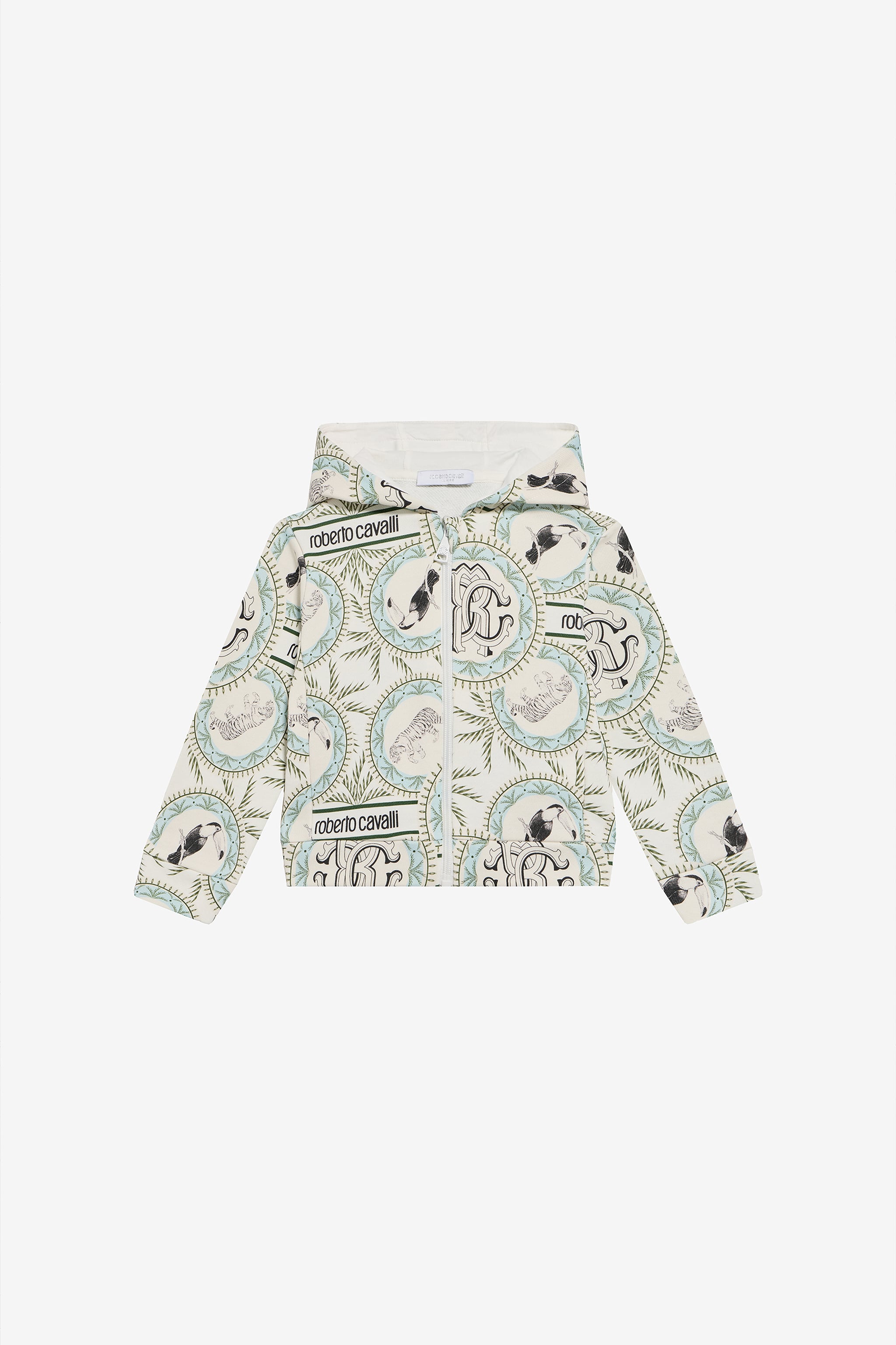 Roberto Cavalli Maiolica Print Hooded Sweatshirt | Thumbnail 5 Roberto Cavalli Maiolica Print Hooded Sweatshirt | Thumbnail 5
