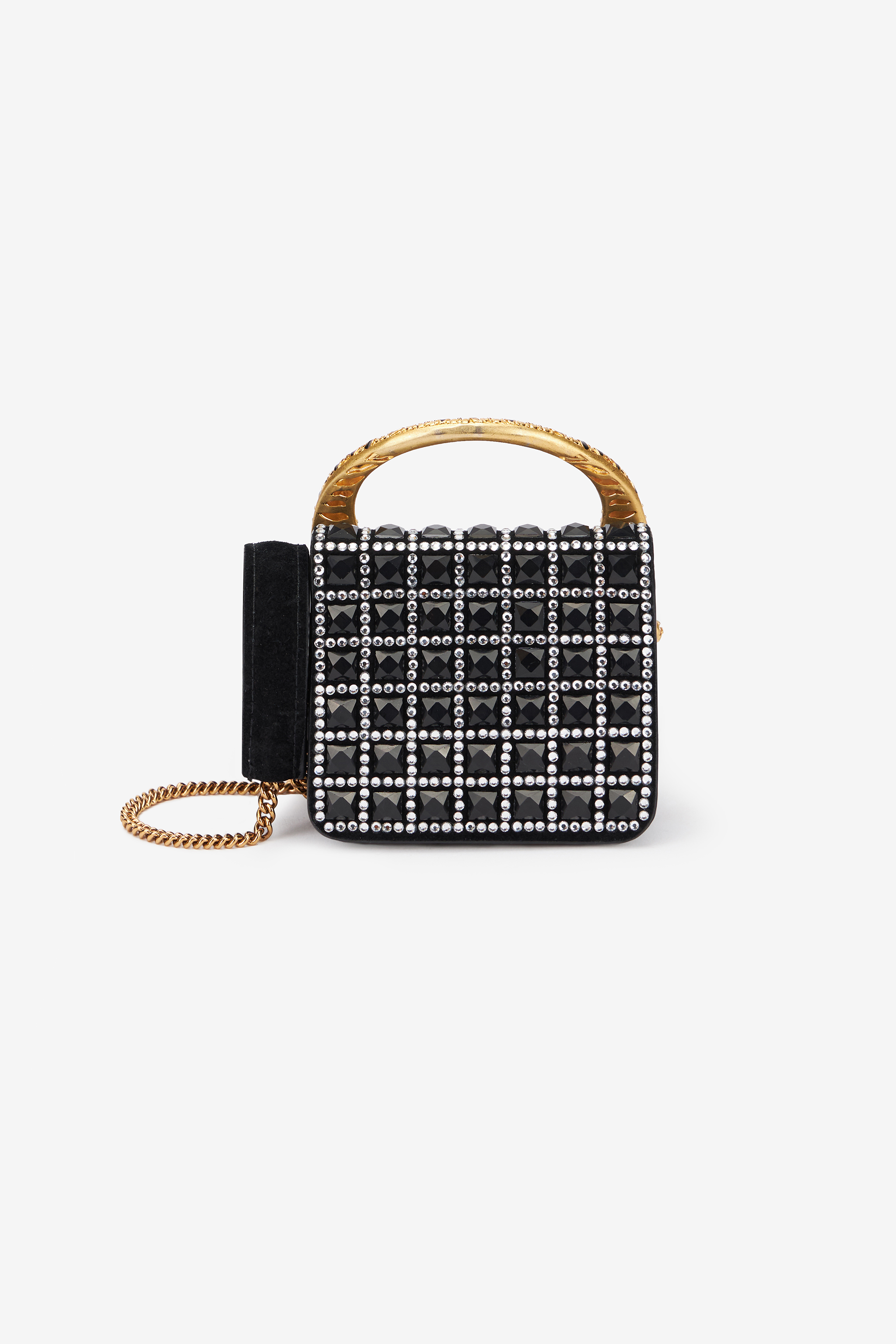 Roberto Cavalli Roar Phone Case With Bejeweled Tigers In Black