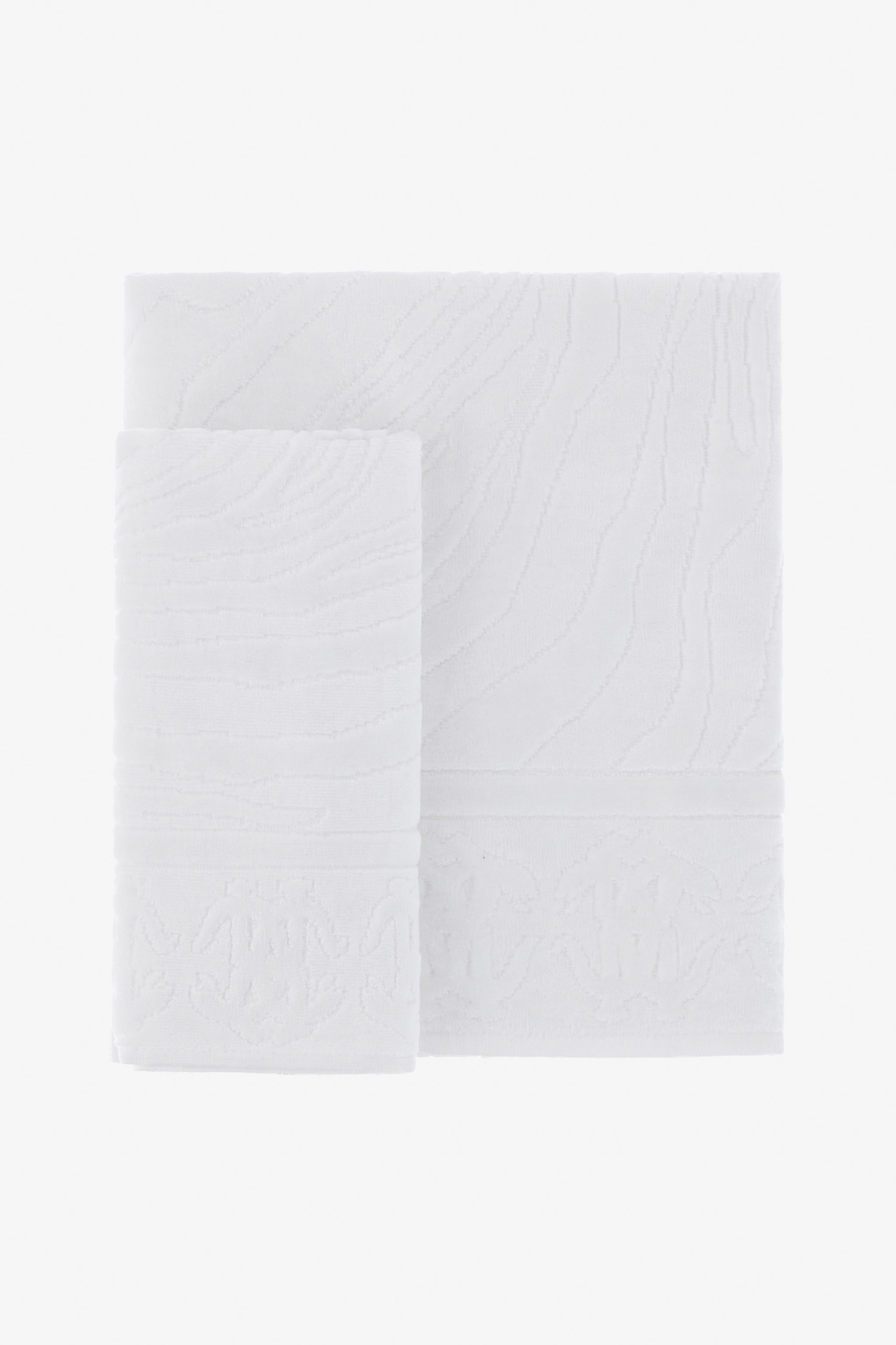 Roberto Cavalli Okapi Set Of Towels In White