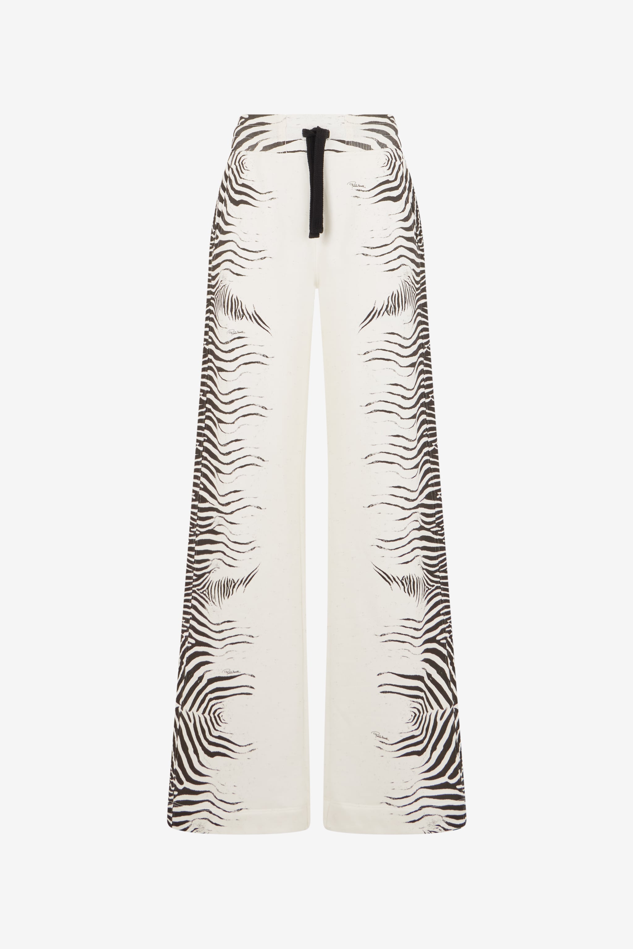 Zebra Print Trousers in WHITE/BLACK ZEBRA for Women | Roberto Cavalli®