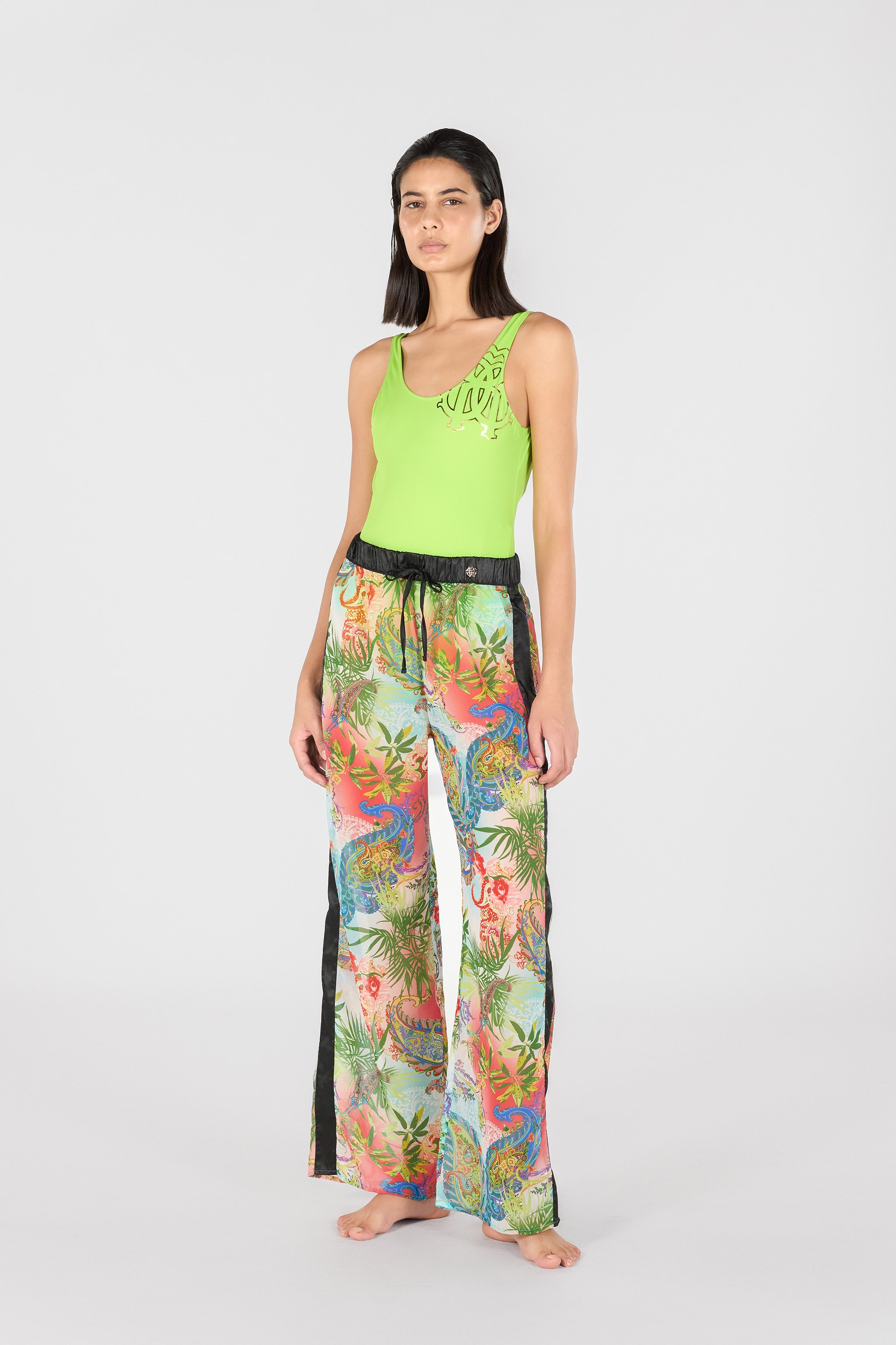 Roberto Cavalli Multicolor Trousers In Multicolor