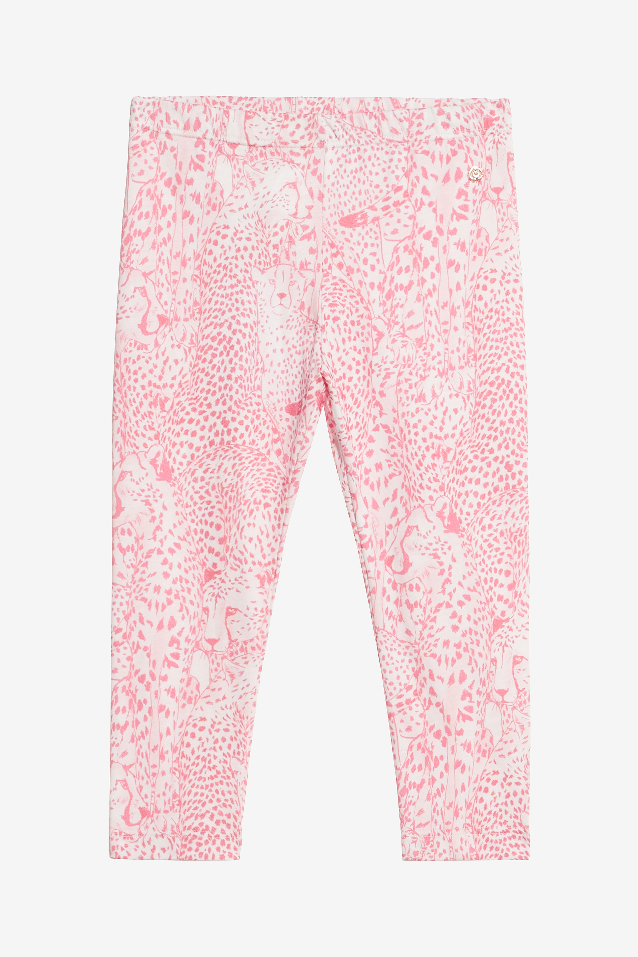 Roberto Cavalli Girls Pink Cheetah-Print Sports Pants - Baby (6M-3Y)