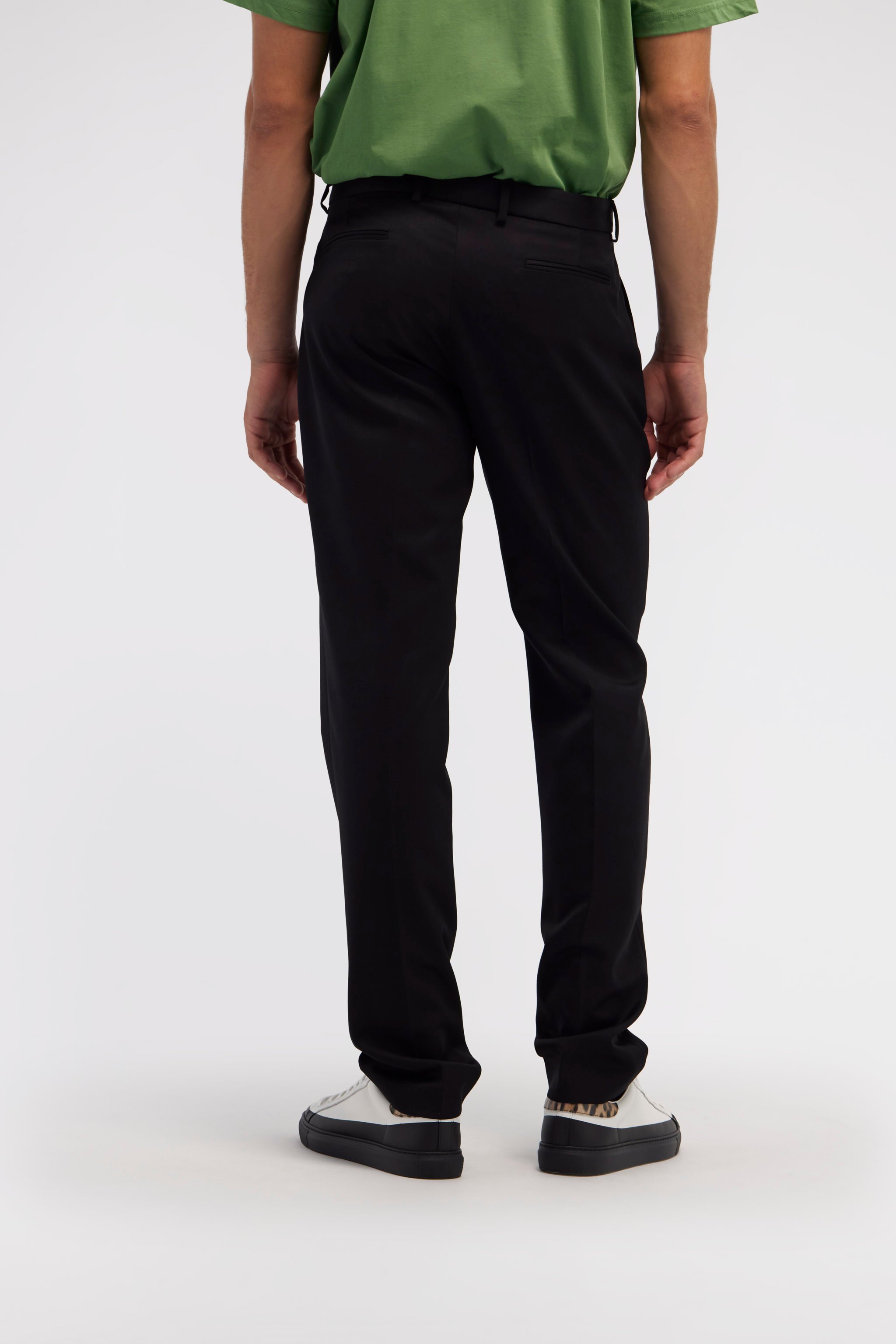 Roberto Cavalli Tiger Tooth Tailored Trousers In Black