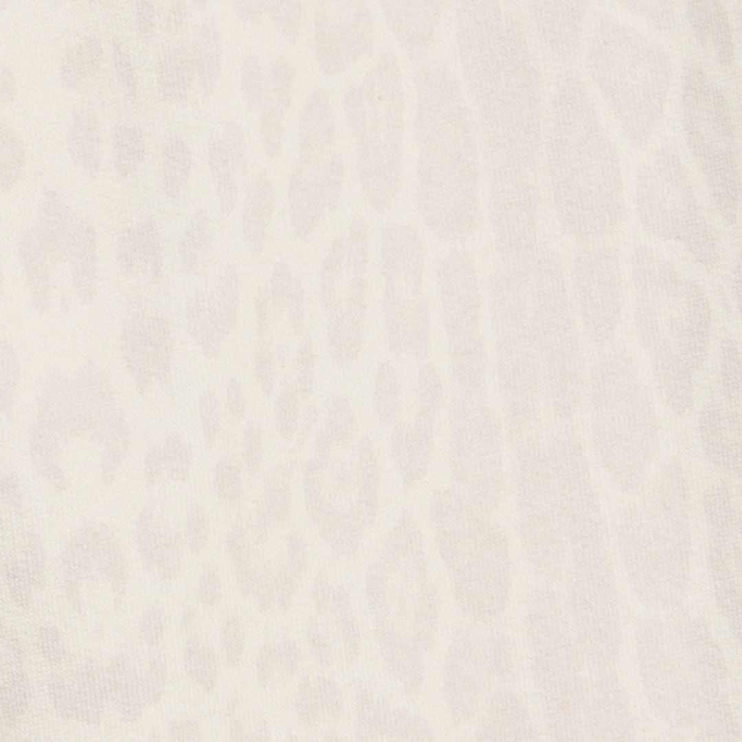 Ivory Track Pants with Jaguar Skin