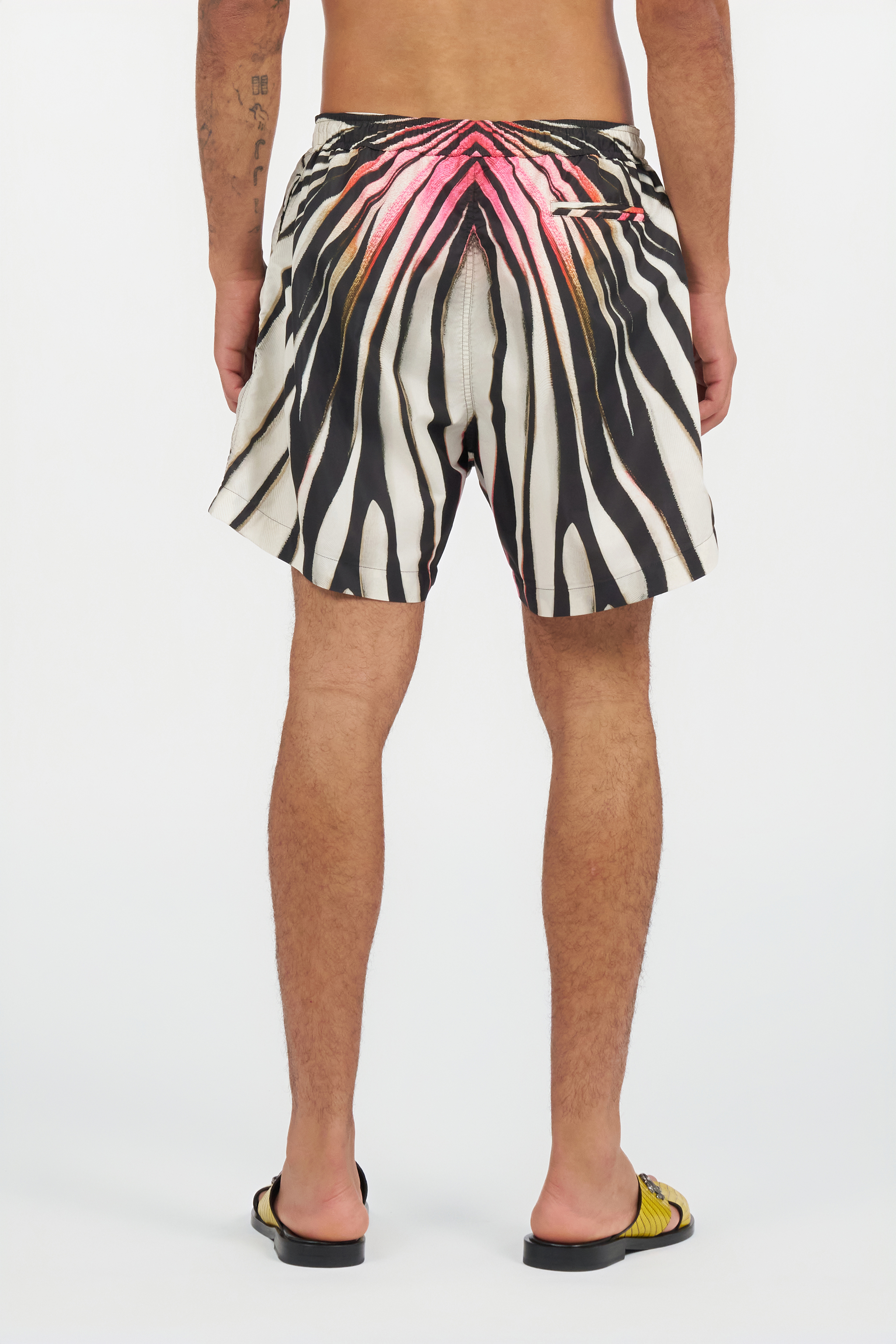 Ray Of Gold Print Nylon Sea Shorts